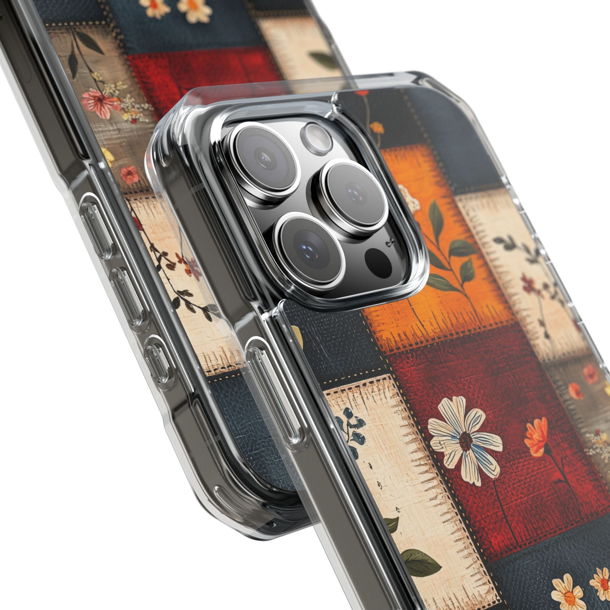 Patchwork Blooms iPhone 16 Pro Max Case - Impact