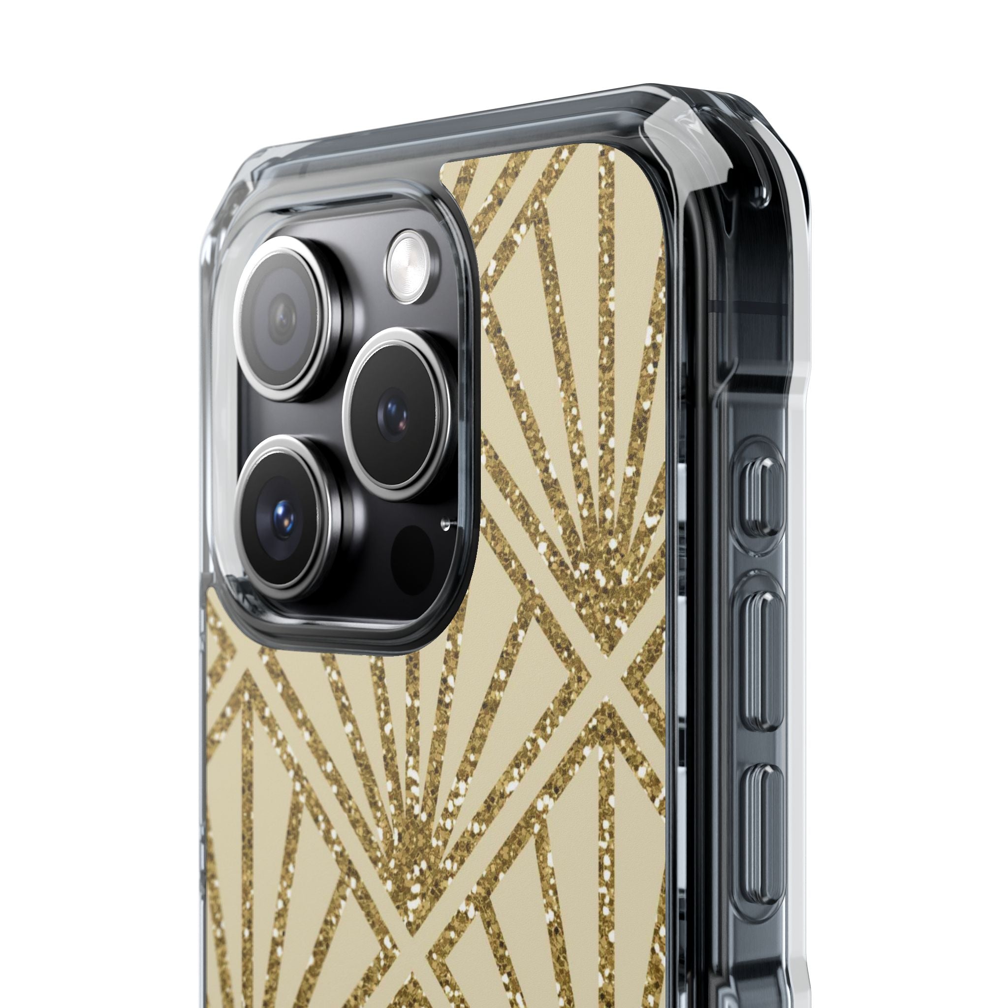 Gold Diamond Radiance iPhone 15 Pro Skal - Impact