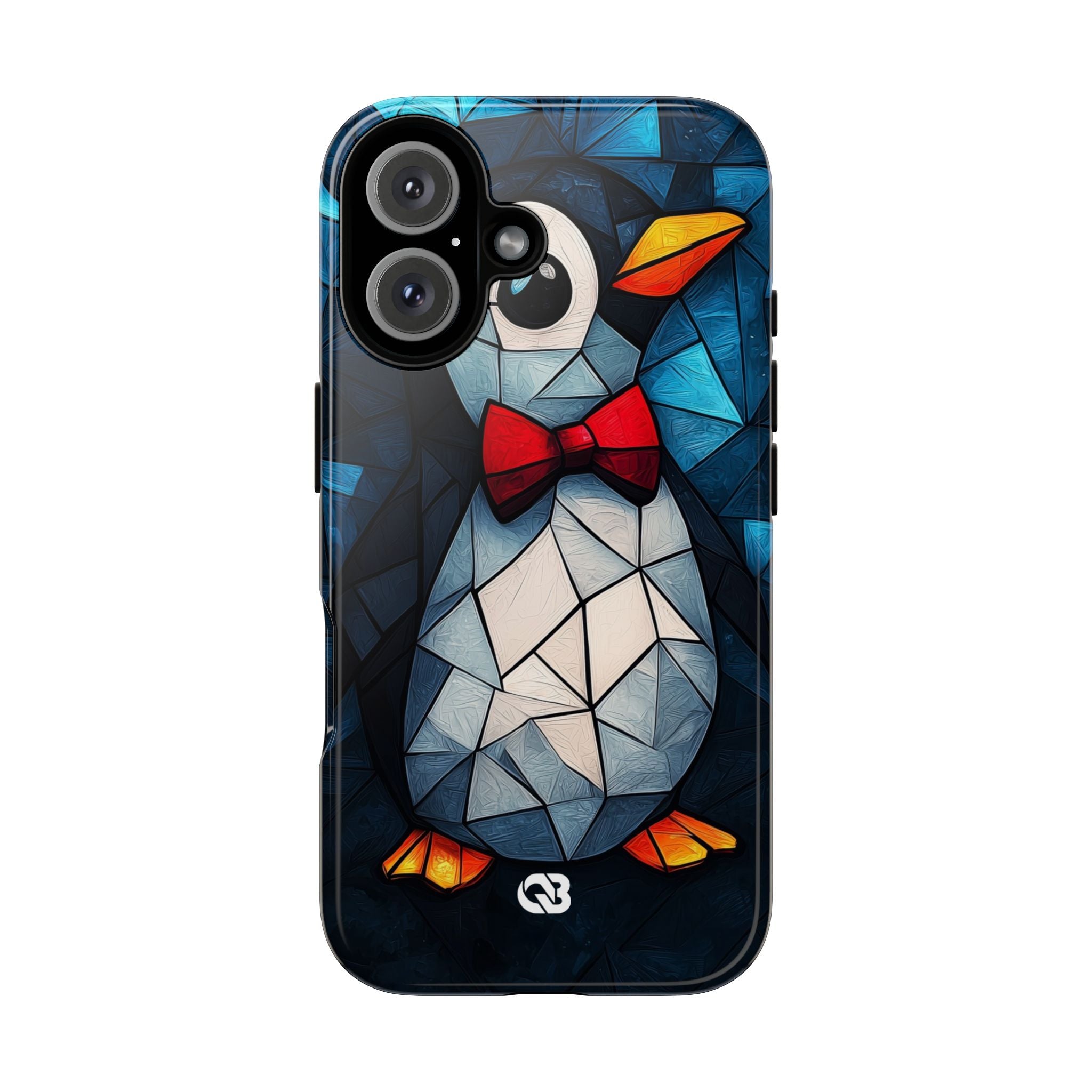 Mosaic Bowtie Penguin · Tough Phone Case for iPhone