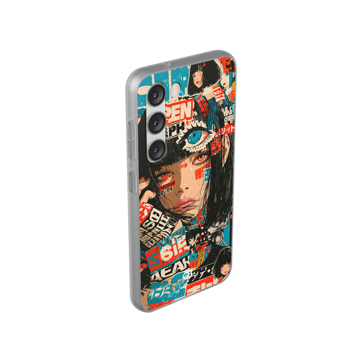 Shibuya Street Collage · Lite Phone Case for Samsung · Red