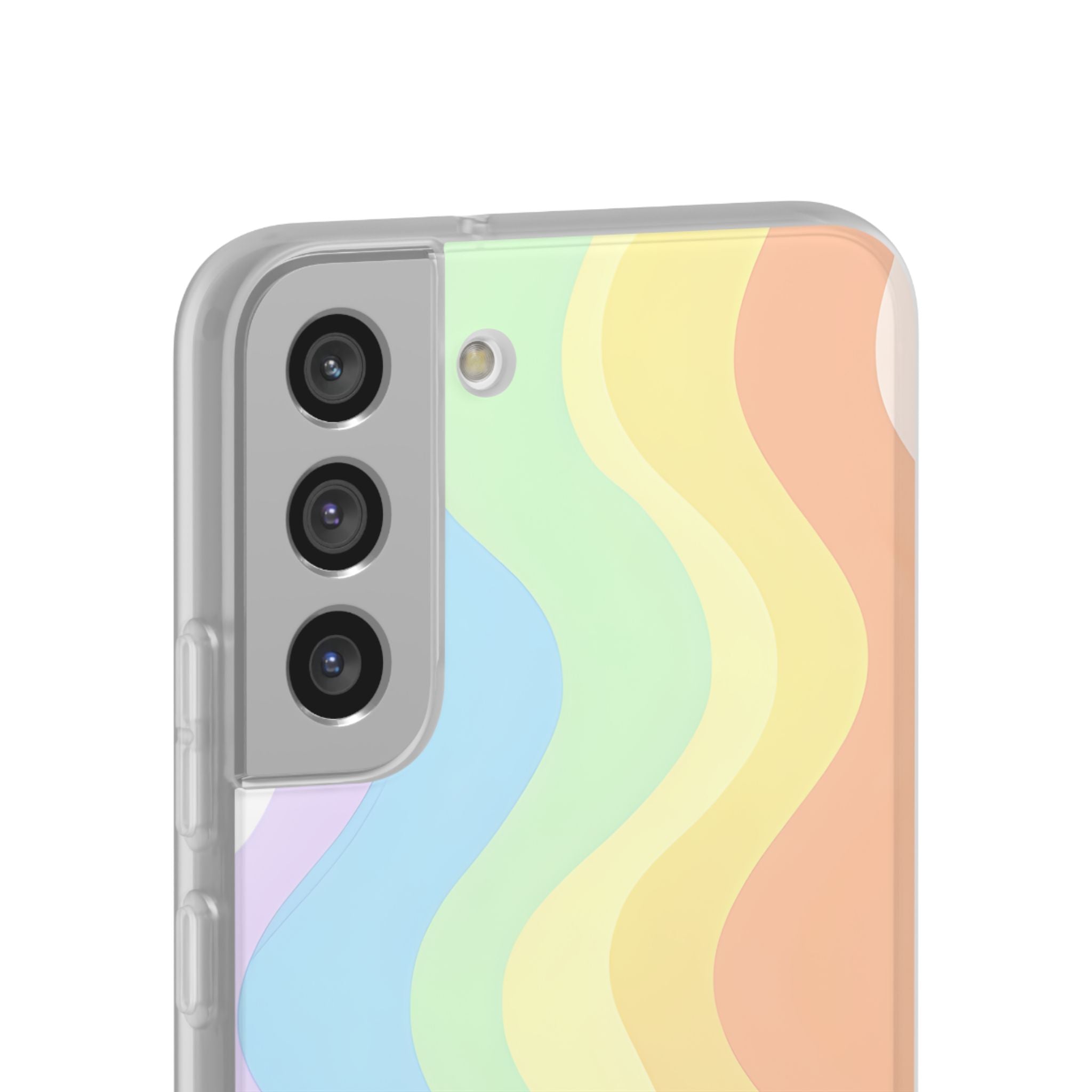 Pastel Ripple Flow · Soft Handyhülle für Samsung