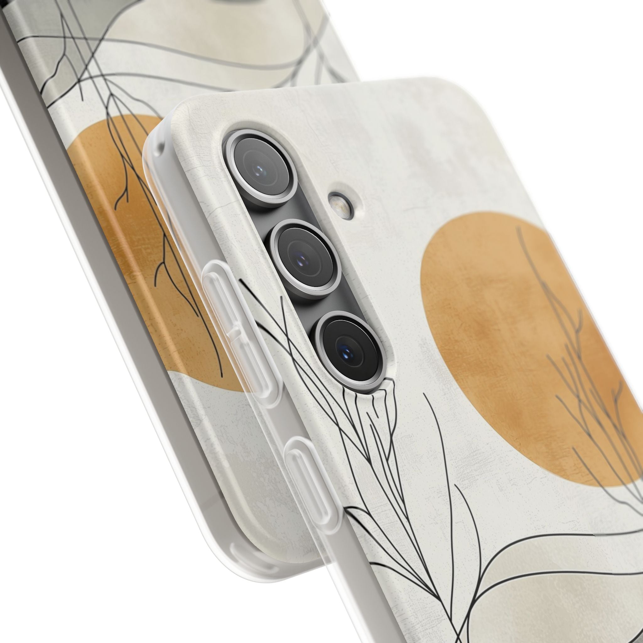 Burnt Horizon Lines · Soft Phone Case for Samsung