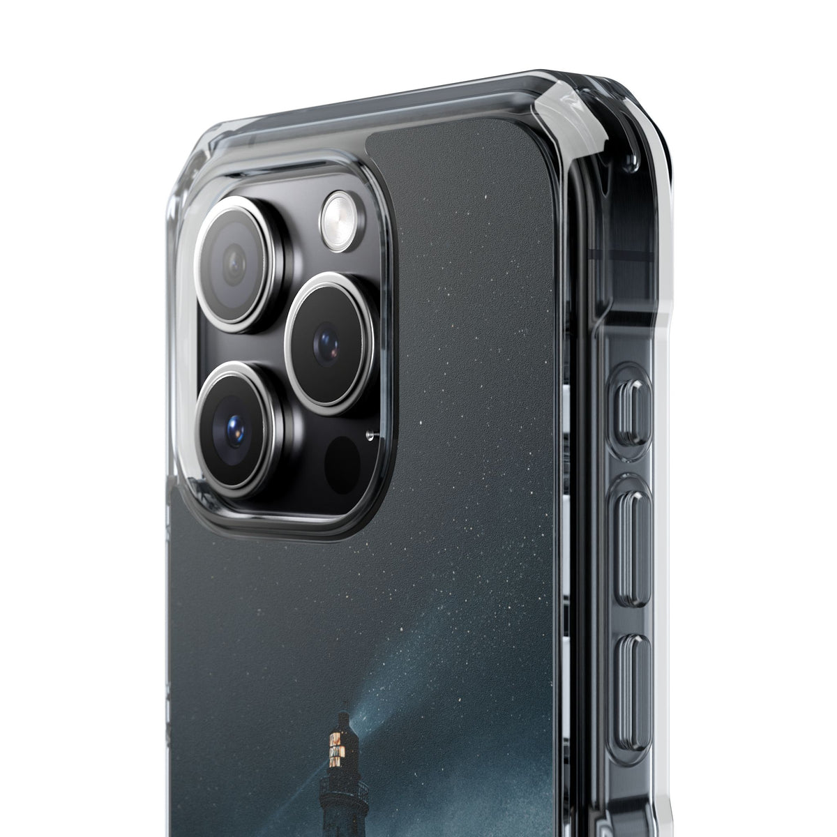 Nordic Coastal Beacon · Clear Impact Magnetic Phone Case for iPhone · Blue