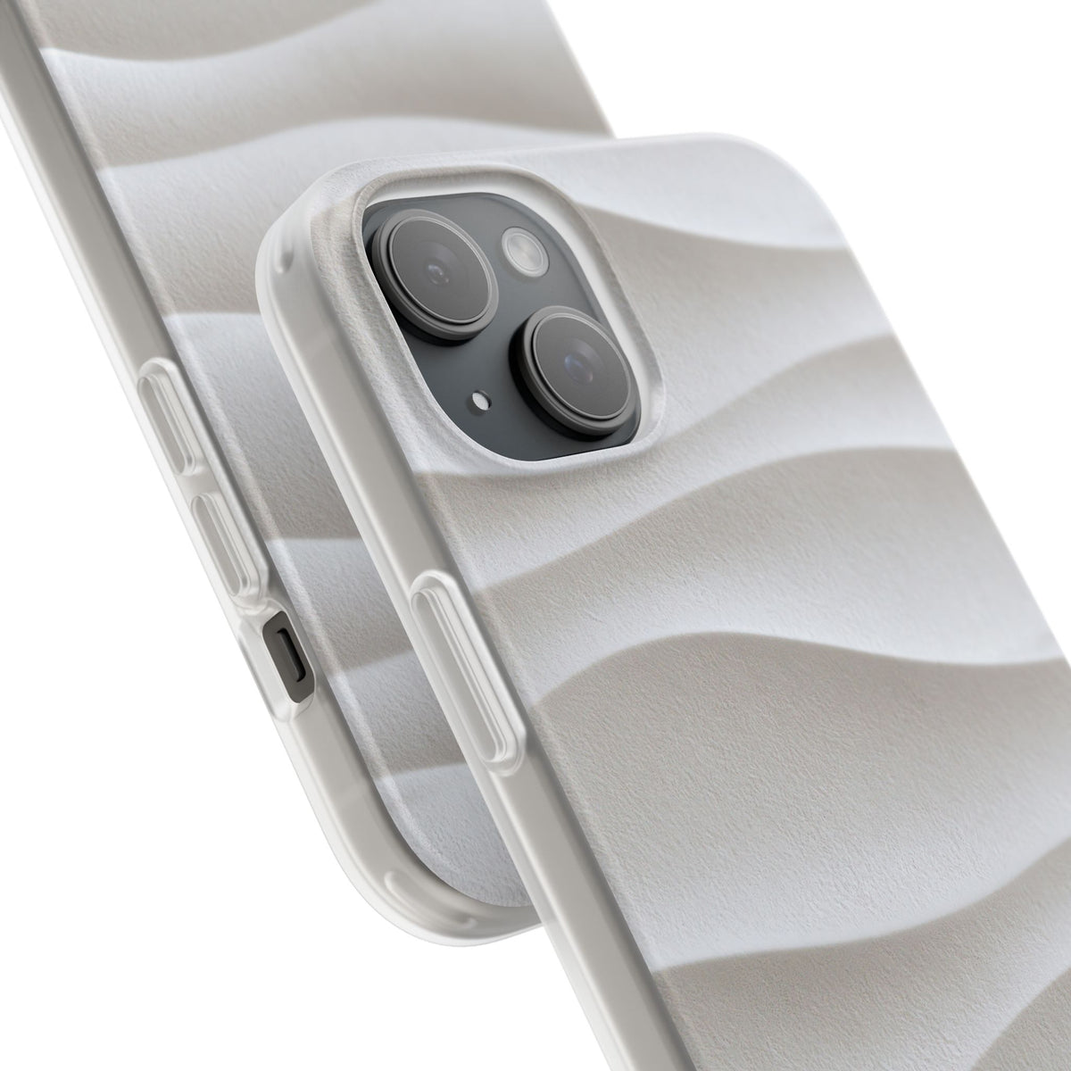 Sculpted Dune Relief · Lite Phone Case for iPhone · White