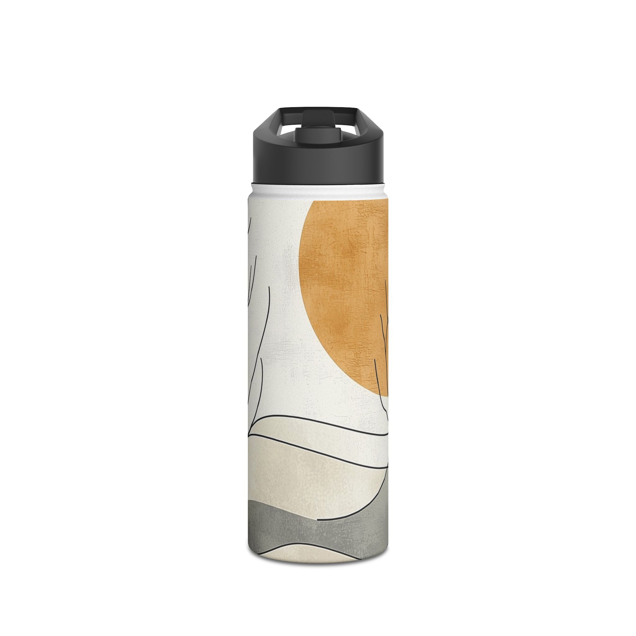 Orange Eclipse Trees - Stainless Steel Water Bottle