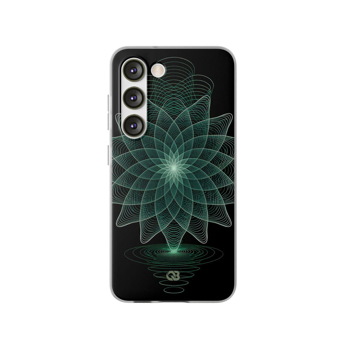 Green Lite Phone Case for Samsung - Cyan Signal Bloom