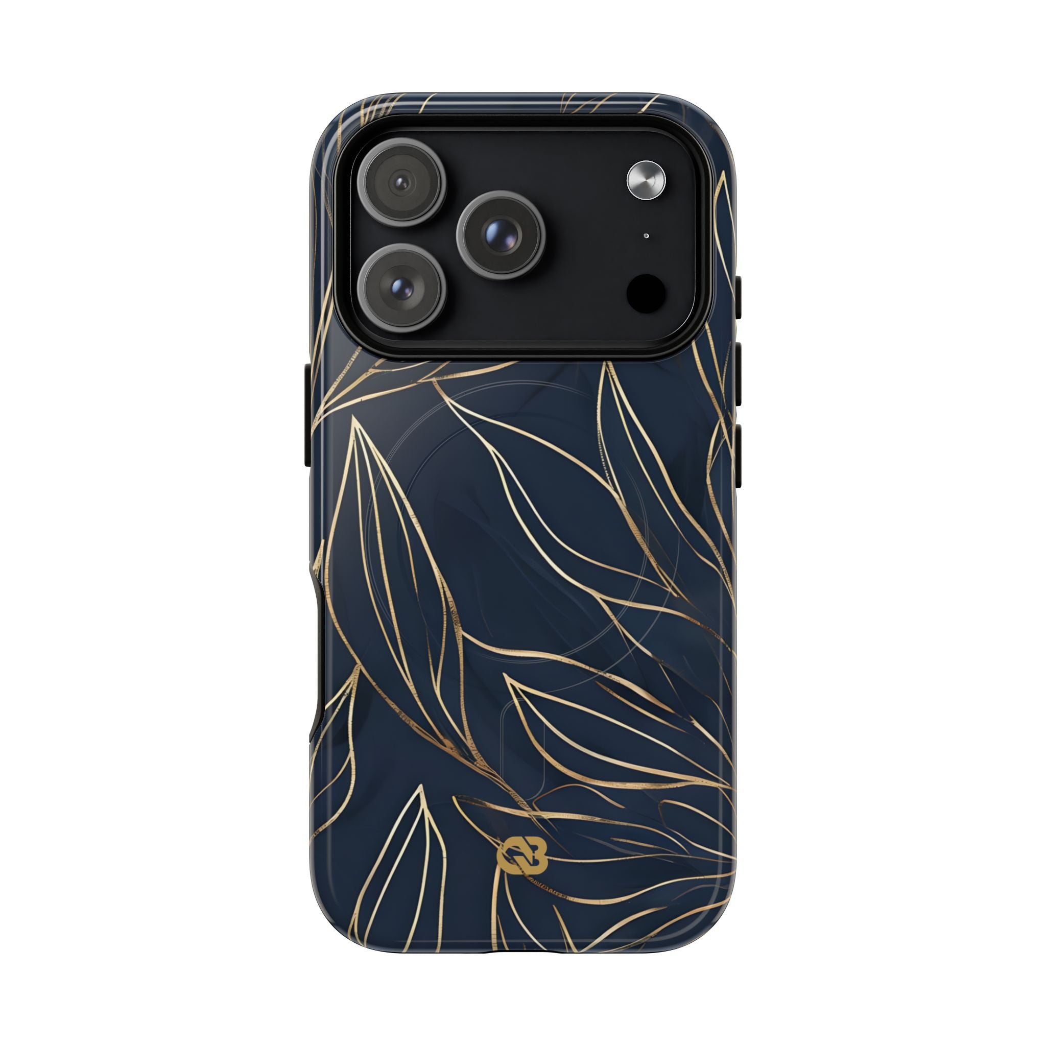 Gilded Navy Foliage · Tough+ Magsafe