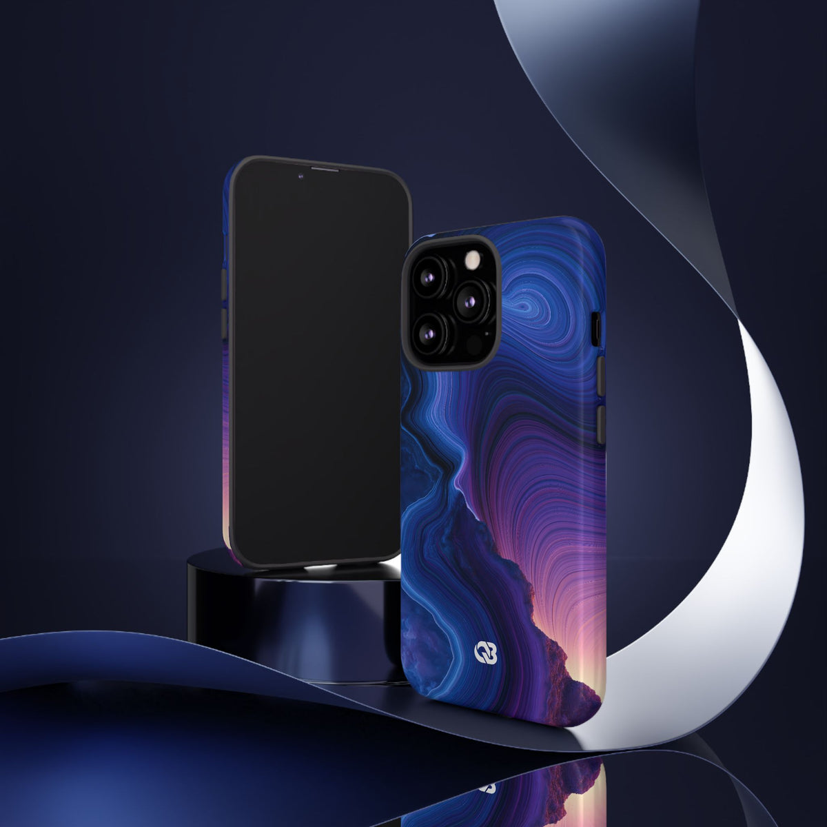 Radiant Strata · Tough Phone Case for iPhone · Blue