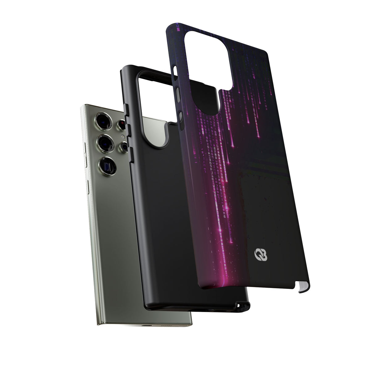 Binary Cascade · Tough Phone Case for Samsung · Black