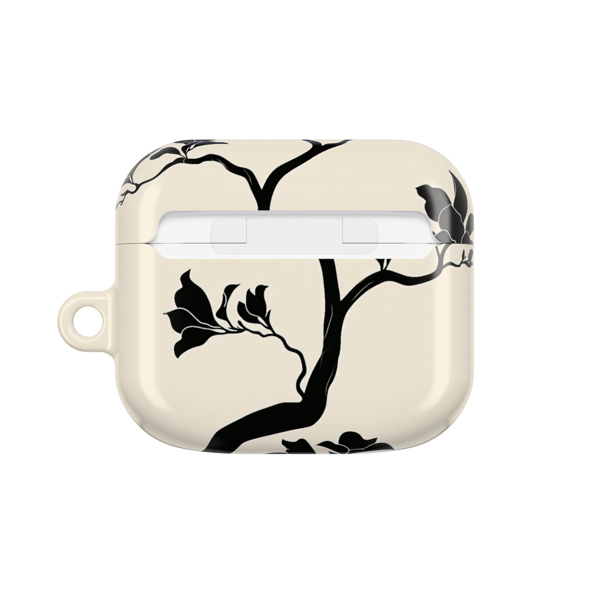 Ebony Magnolia · Hard Case for AirPods & AirPods Pro · Beige