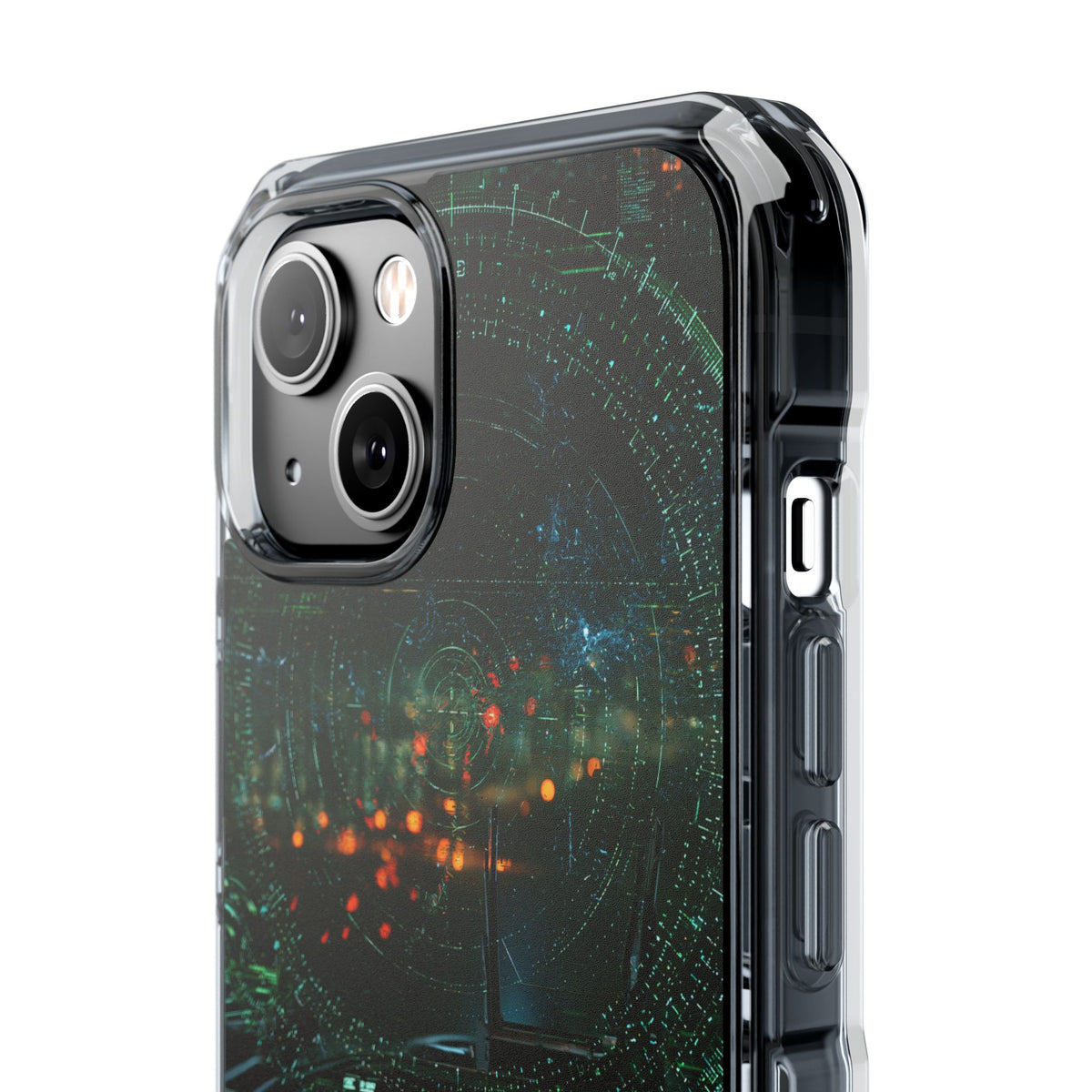 Tactical Avionics HUD · Clear Impact Magnetic Phone Case for iPhone · Green