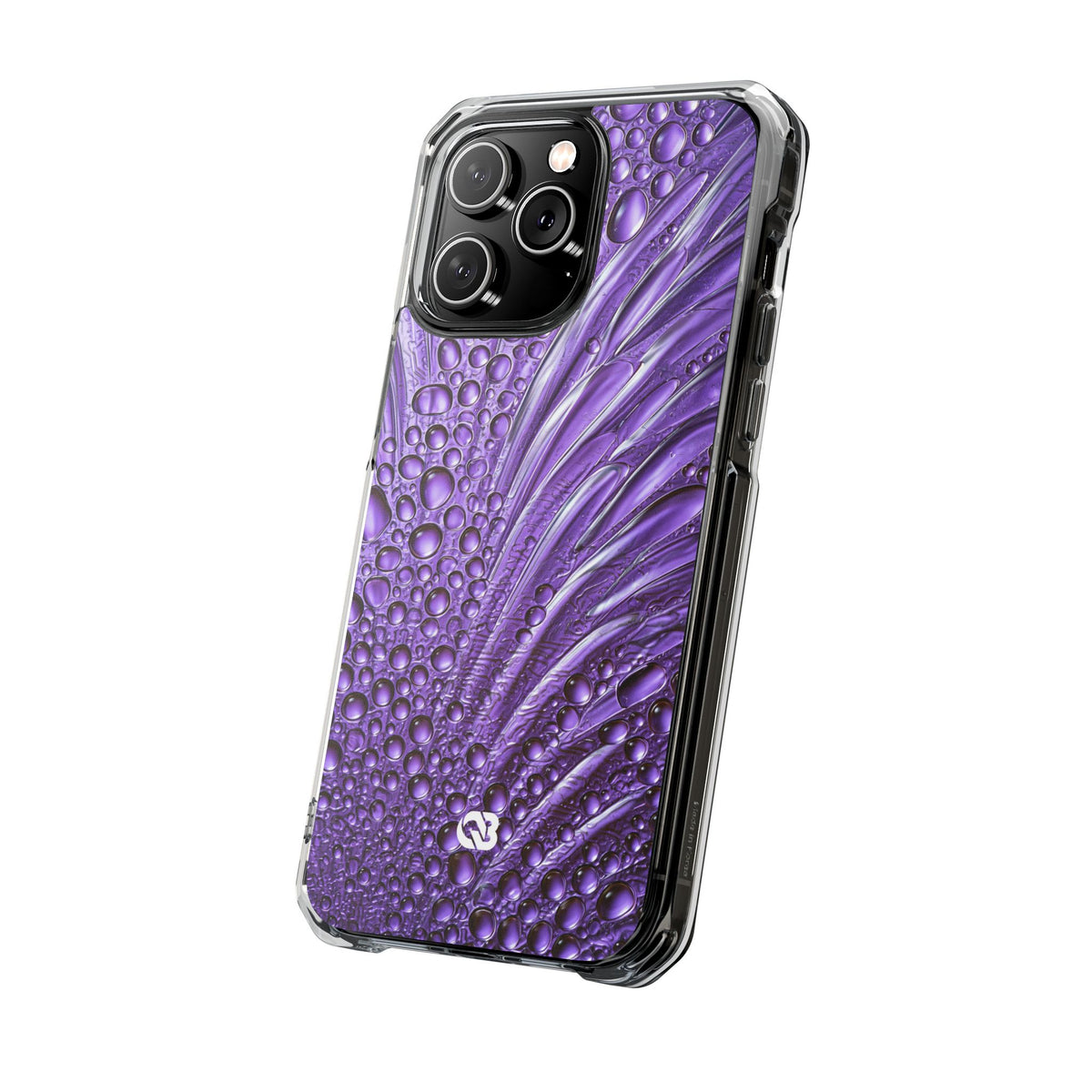 Violet Liquid Gel · Clear Impact Magnetic Phone Case for iPhone · Purple