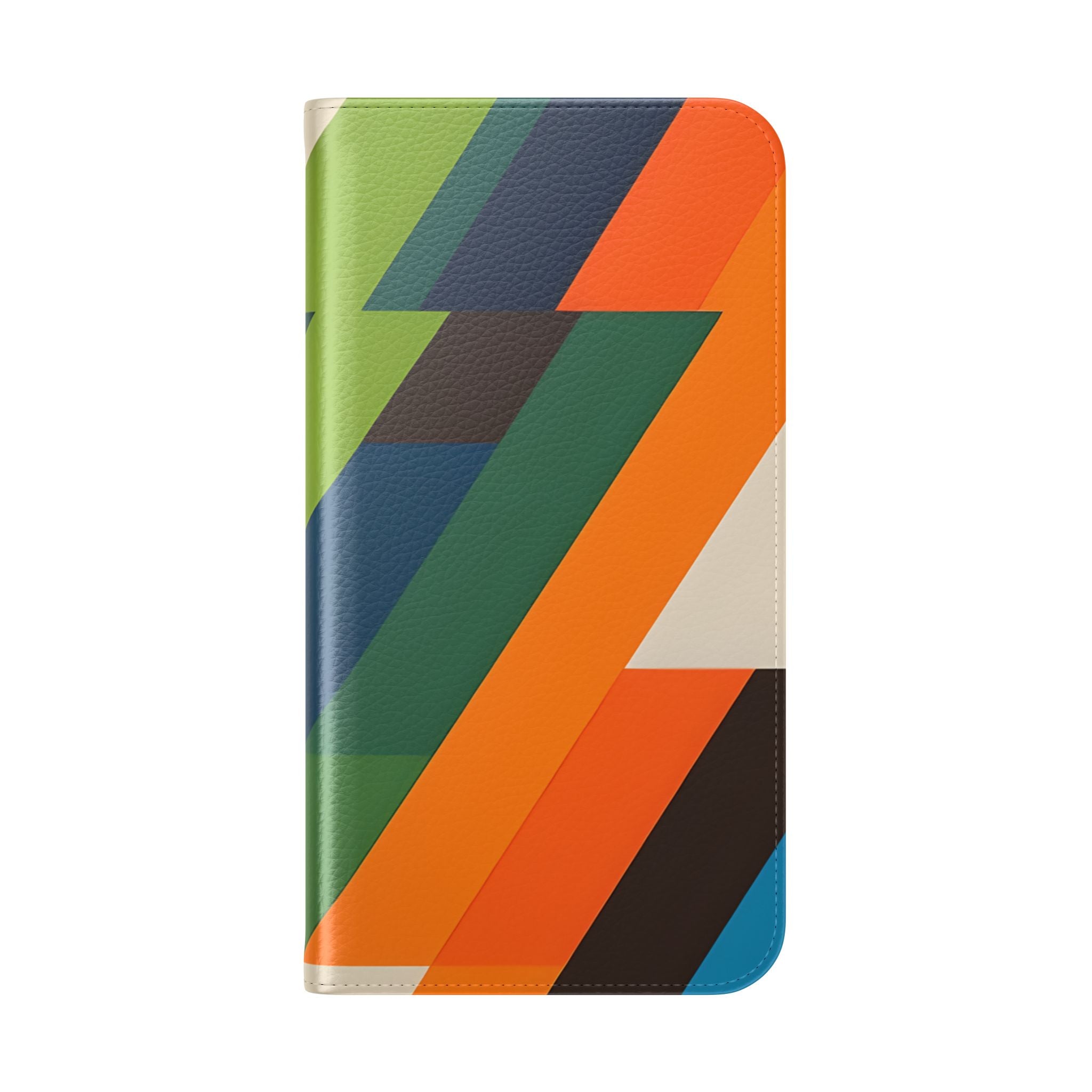 Zigzag Stripes - iPhone 15 Plus Case - Wallet