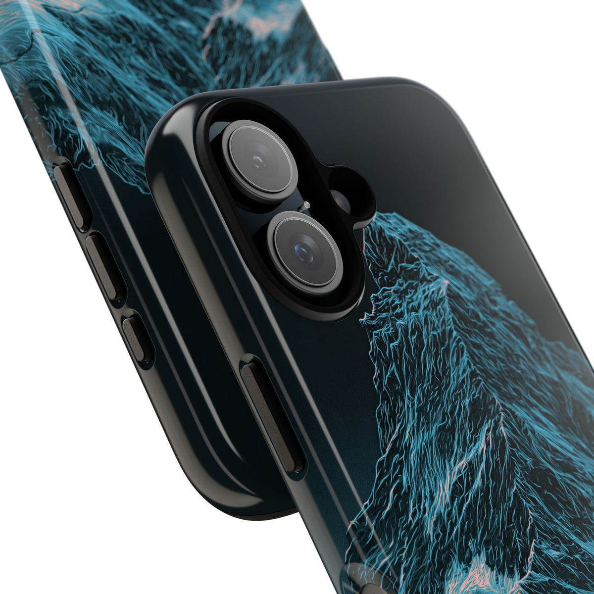Glacial Alpine Peak · Tough Phone Case for iPhone · Blue