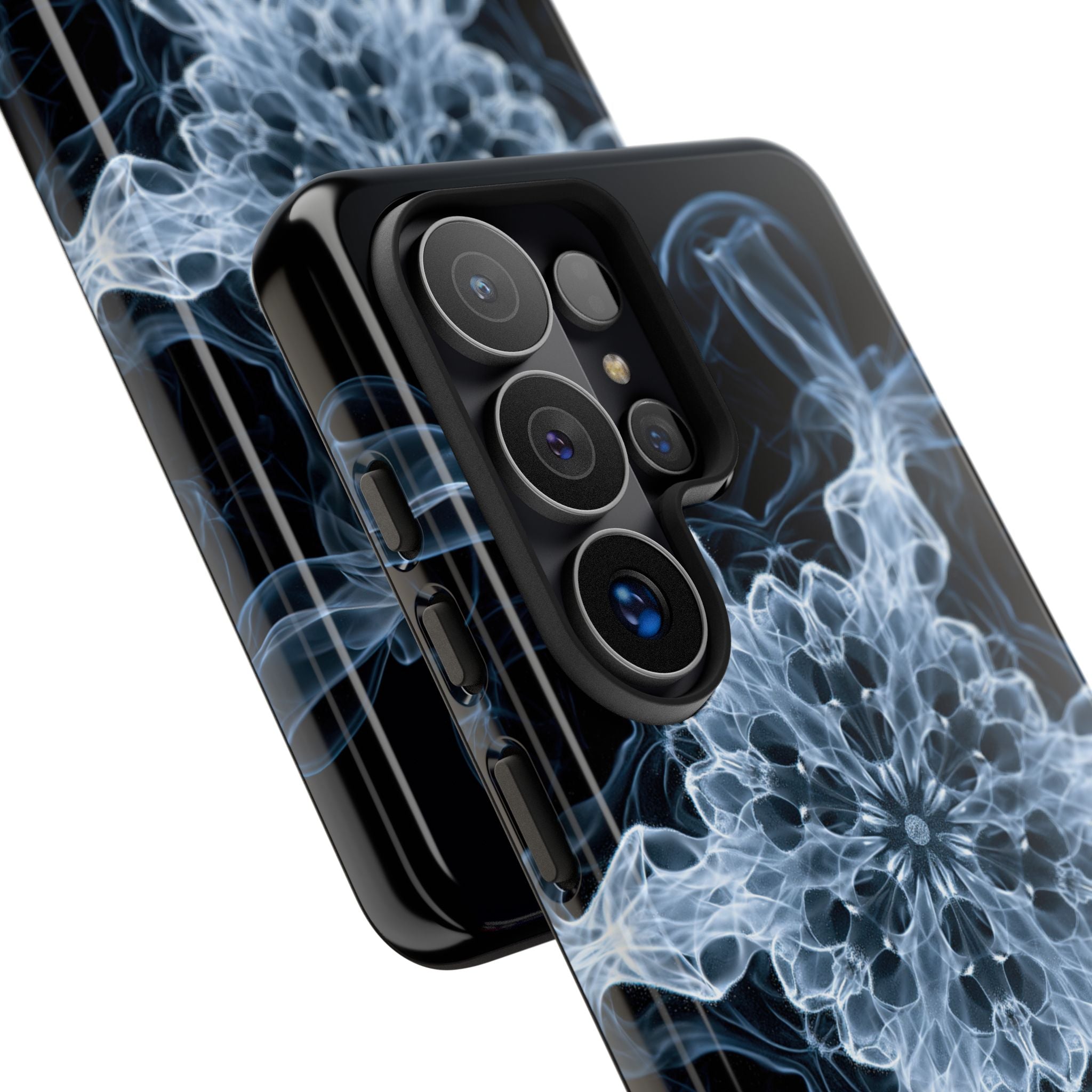 Blue Tough Phone Case for Samsung - Glacial Smoke Crown