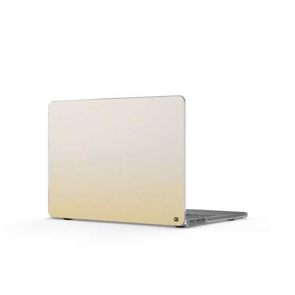 Solar Cream Ombre · Clear Hard Case for MacBook · Yellow
