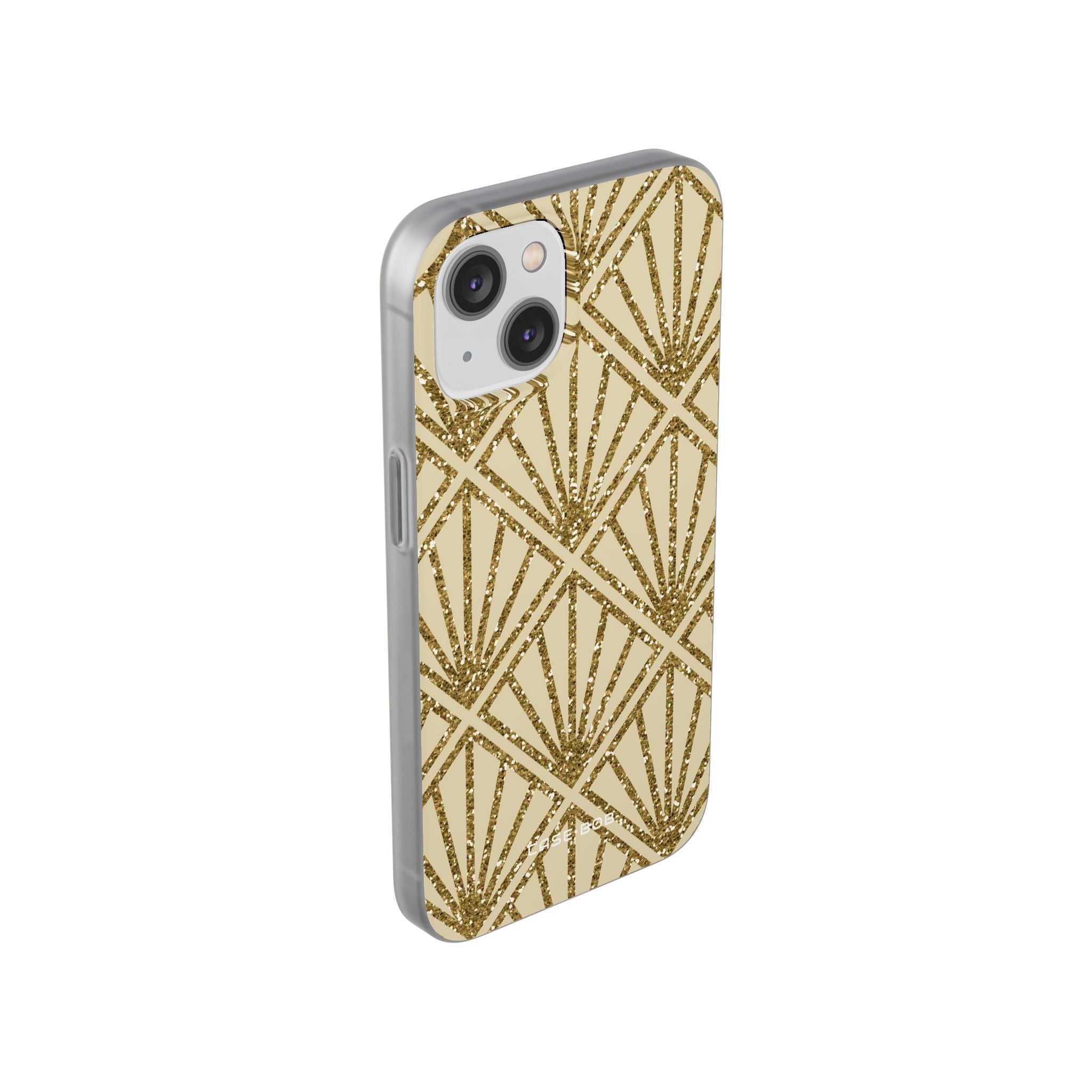 Gold Diamond Radiance iPhone 14 Skal - Mjuk