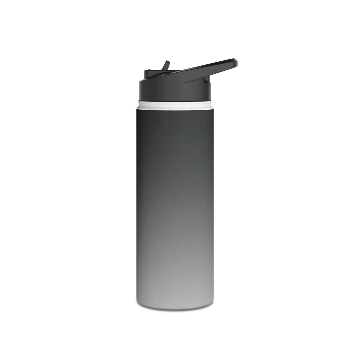 Noir Ombre Fade · Insulated Water Bottle · Black