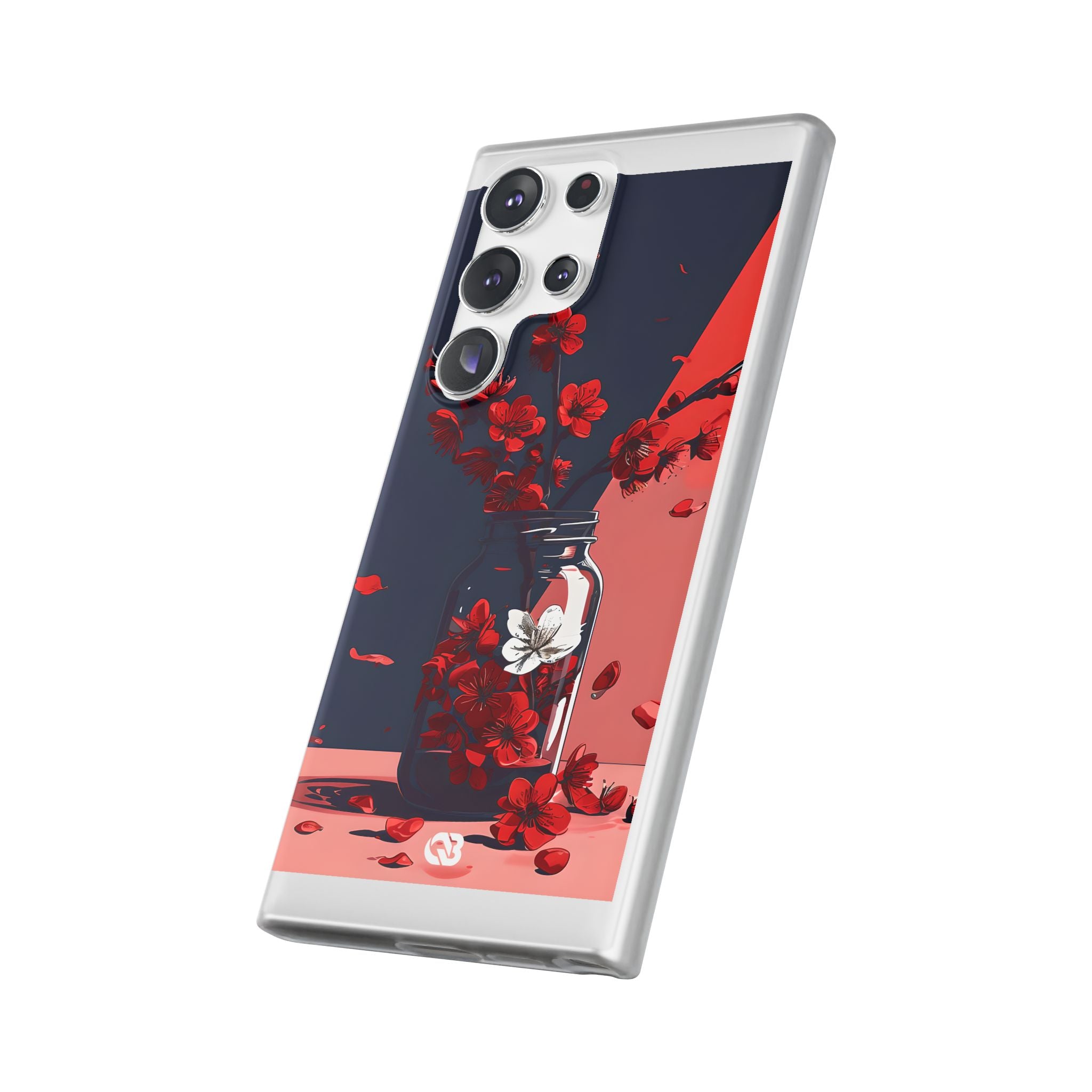Crimson Blossom Jar · Custodia Soft per Samsung