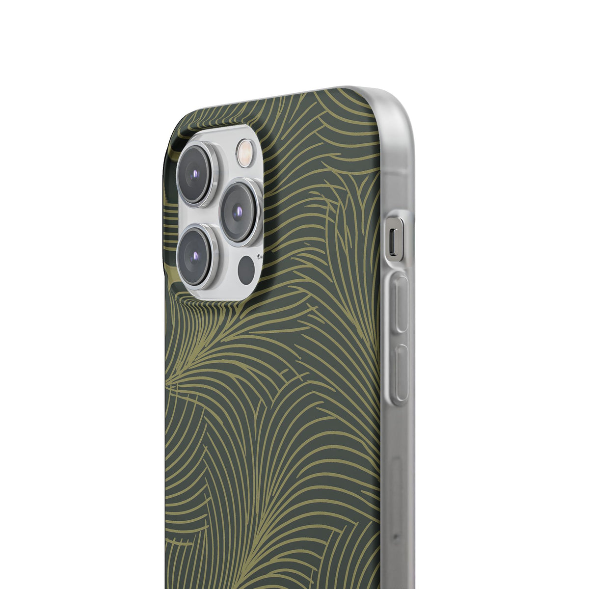 Midnight Palm Frond · Lite Phone Case for iPhone · Green