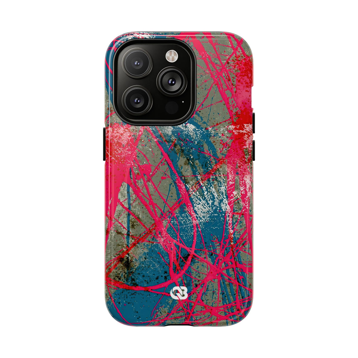 Neon Static Drip · Tough 2.0 Magnetic Phone Case for iPhone · Pink