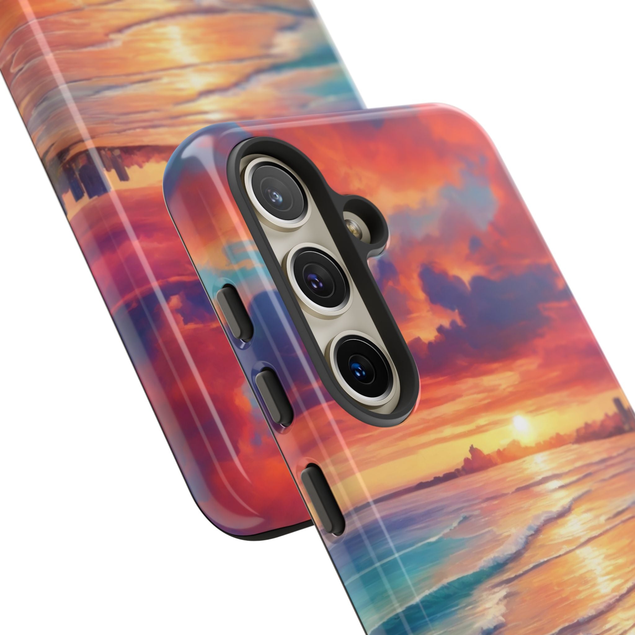 Crimson Shore Horizon · Tough Phone Case for Samsung