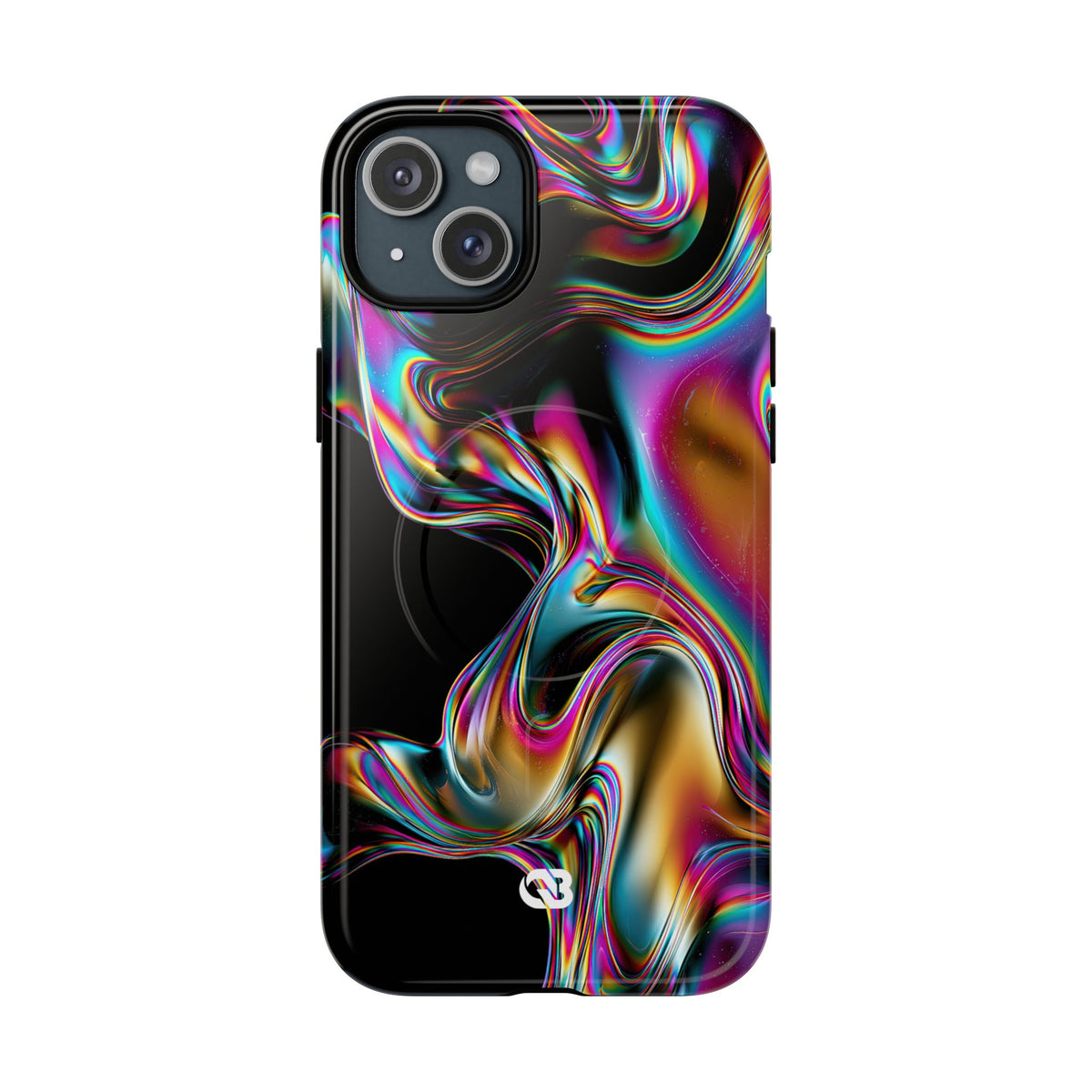 Purple Tough 2.0 Magsafe Phone Case for iPhone - Liquid Neon Chrome