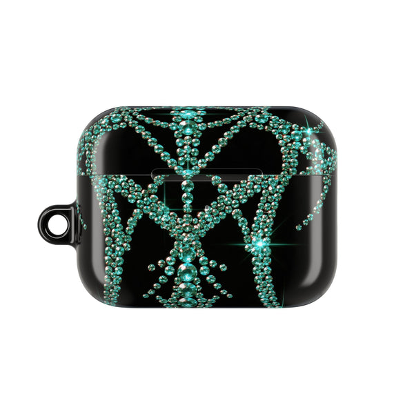 Teal Cyber Sigil · Hard Case for AirPods & AirPods Pro · Teal