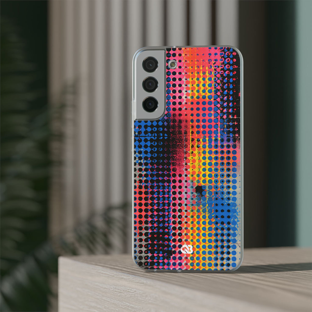 Chromatic Halftone Grid · Lite Phone Case for Samsung · Blue