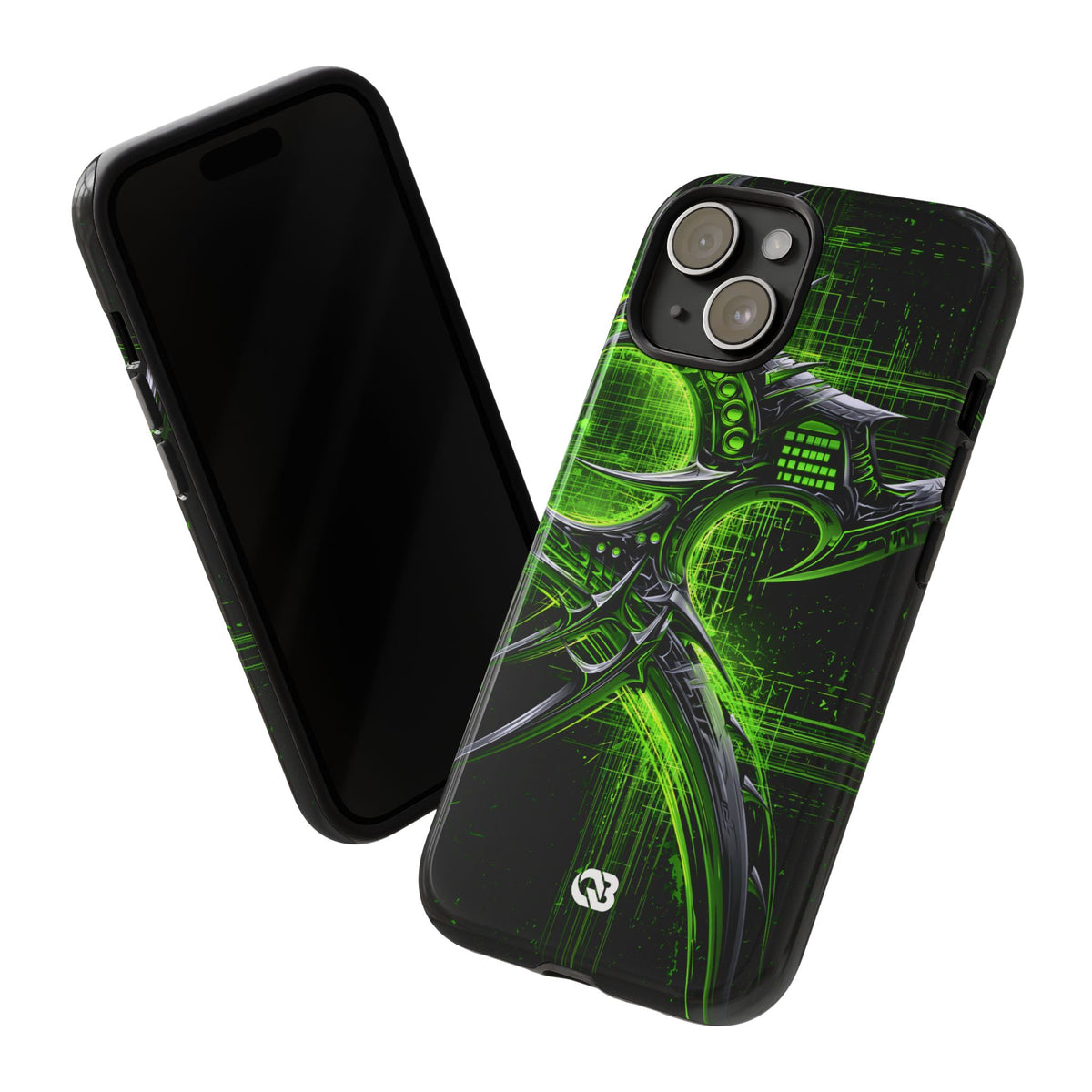 Cyber Sigil Grid · Tough Phone Case for iPhone · Green