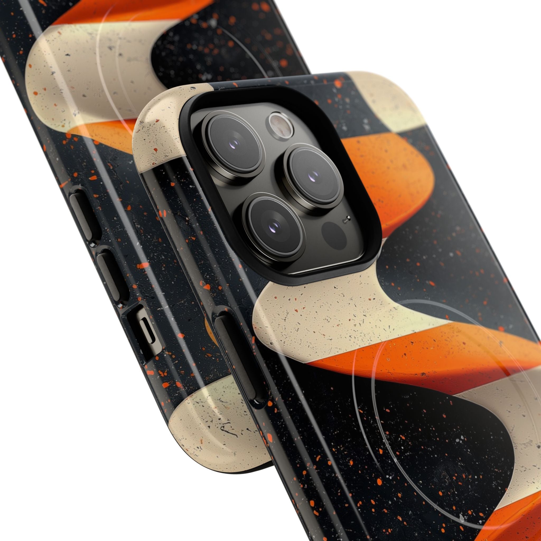 Orange Grit Twist · Tough+ Phone Case for iPhone · Magsafe