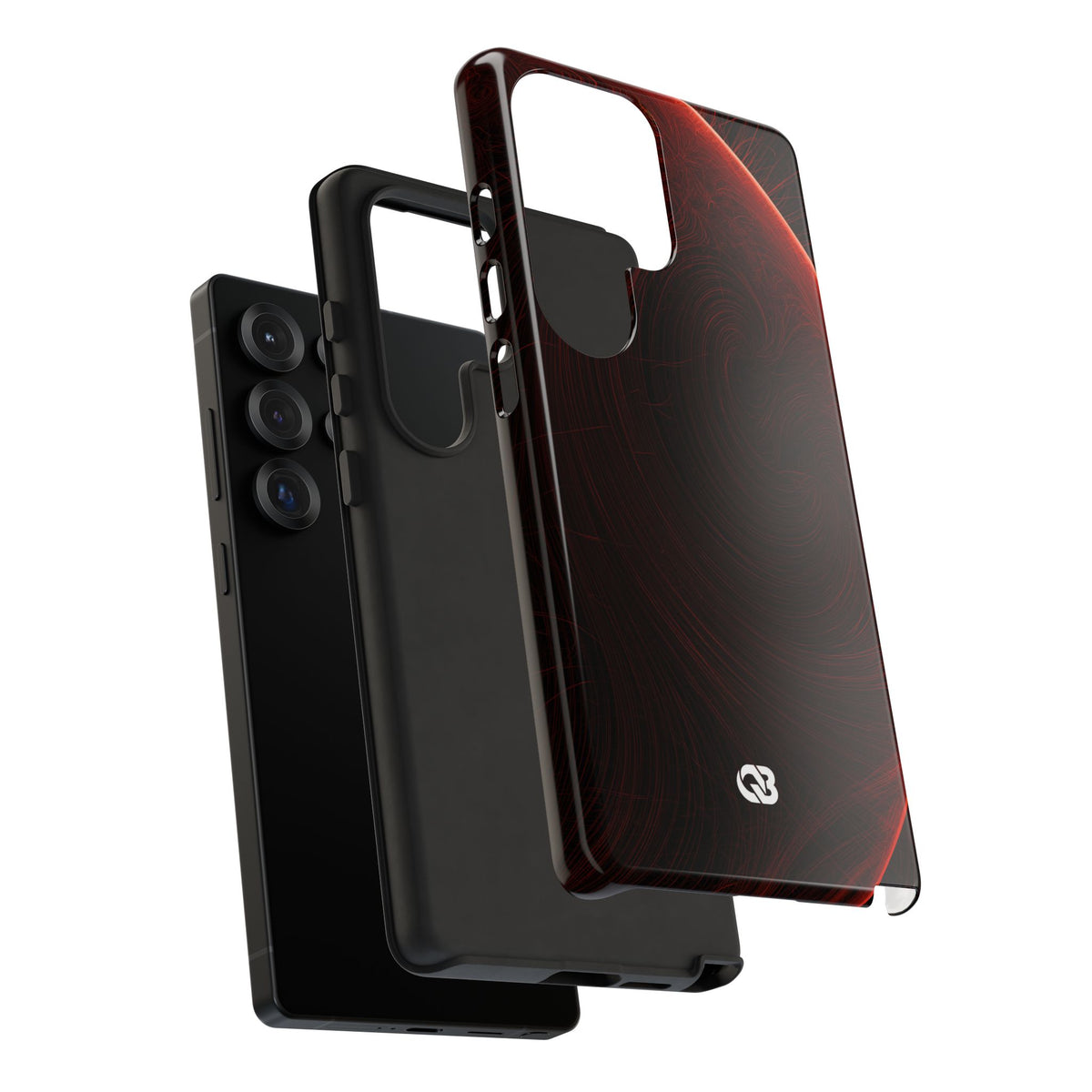 Crimson Solar Orbit · Tough Phone Case for Samsung · Red