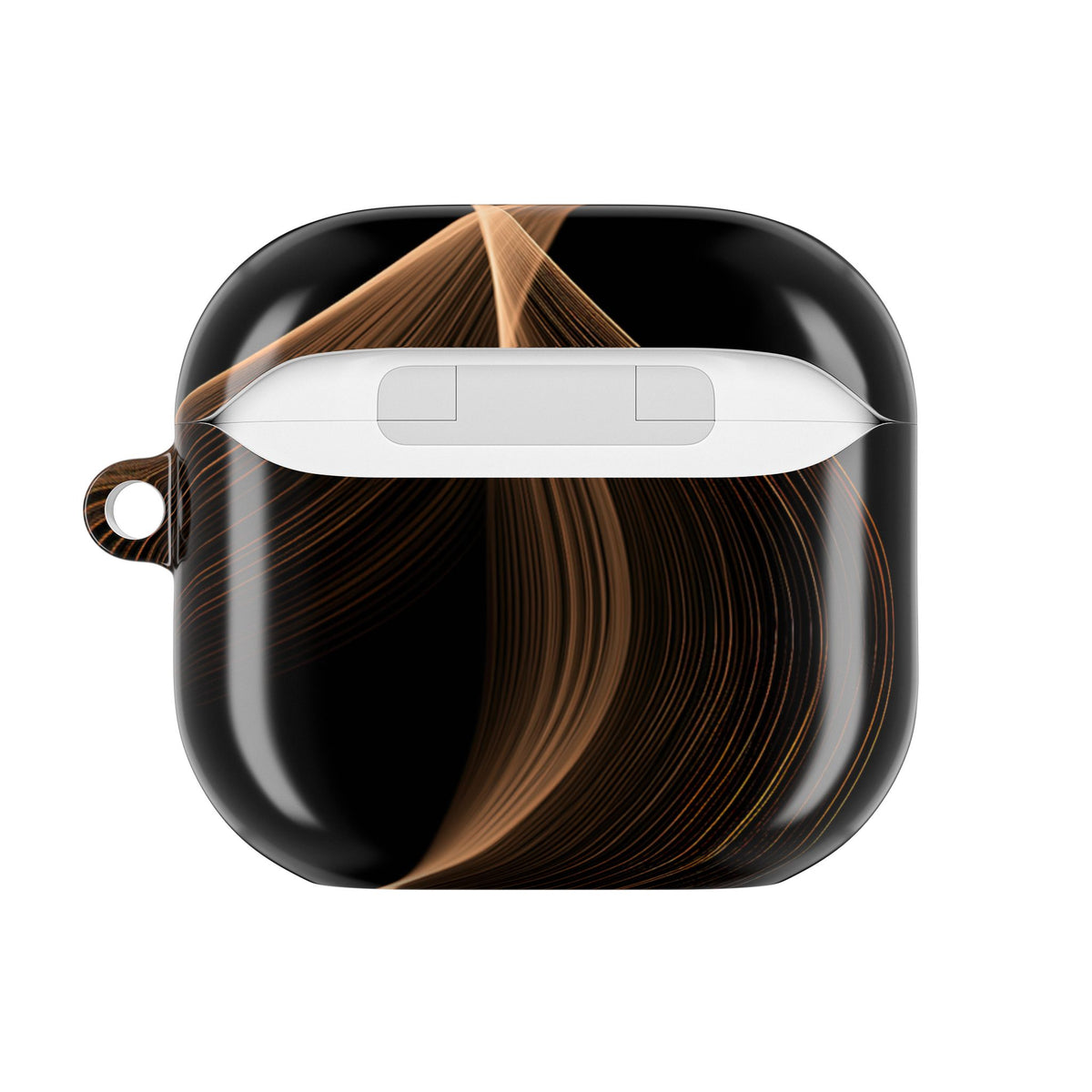 Amber Contour Flow · Hard Case for AirPods & AirPods Pro · Black