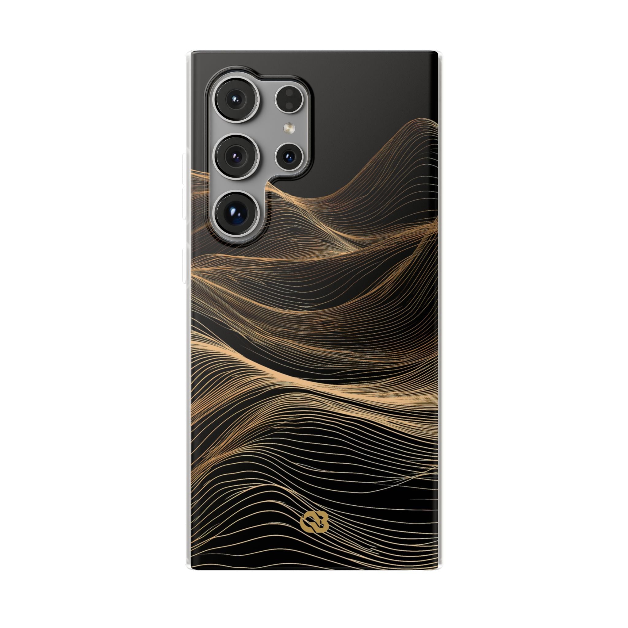 Black Lite Phone Case for Samsung - Copper Topo Ridge