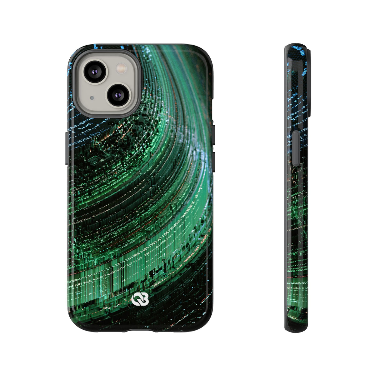 Orbital Data Stream · Tough Phone Case for iPhone · Green