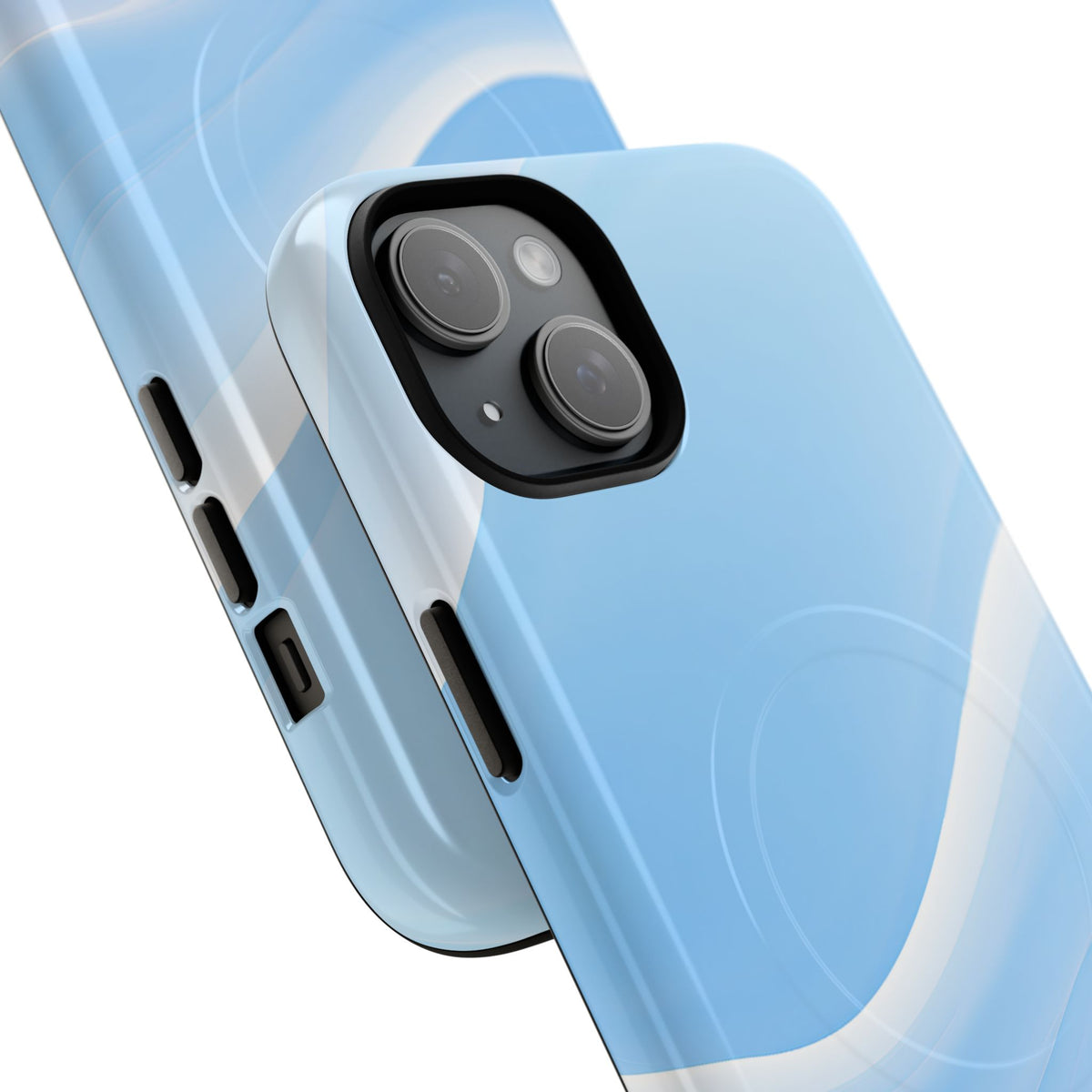 Blue Tough 2.0 Magsafe Phone Case for iPhone - Glacial Blue Silk