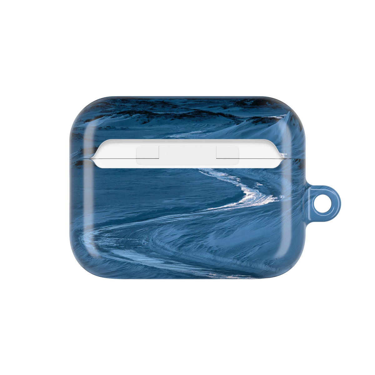 Arctic Moon Drift · Hard Case for AirPods & AirPods Pro · Blue