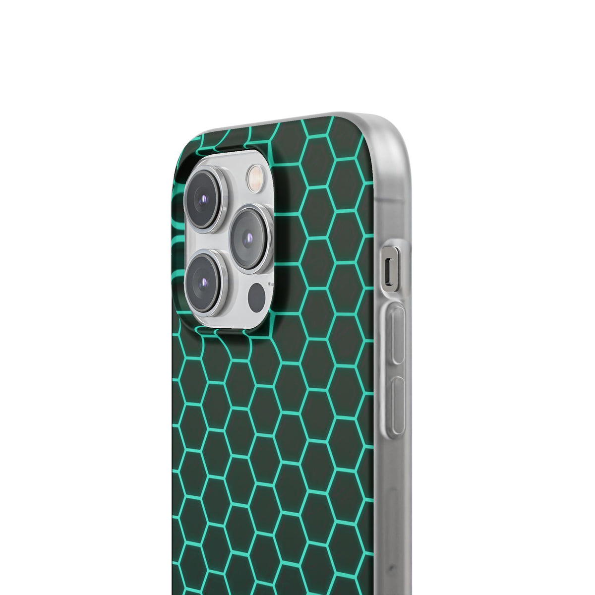 Neon Hex Spectrum · Lite Phone Case for iPhone · Teal