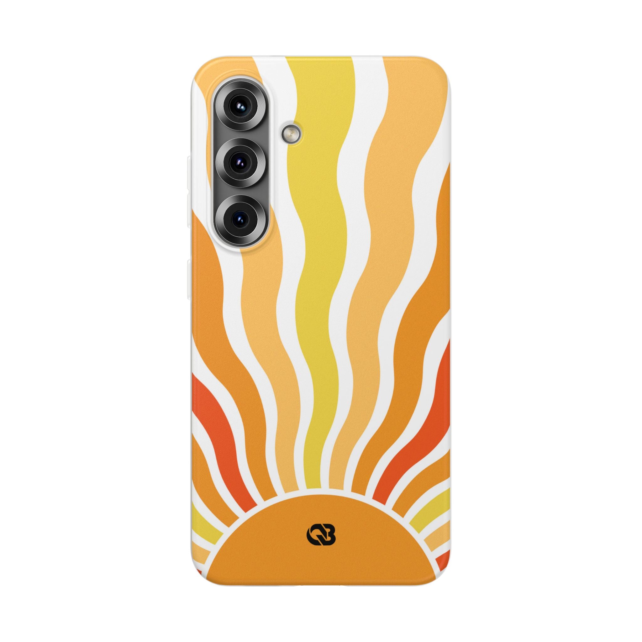 Amber Solar Waves · Soft Phone Case for Samsung