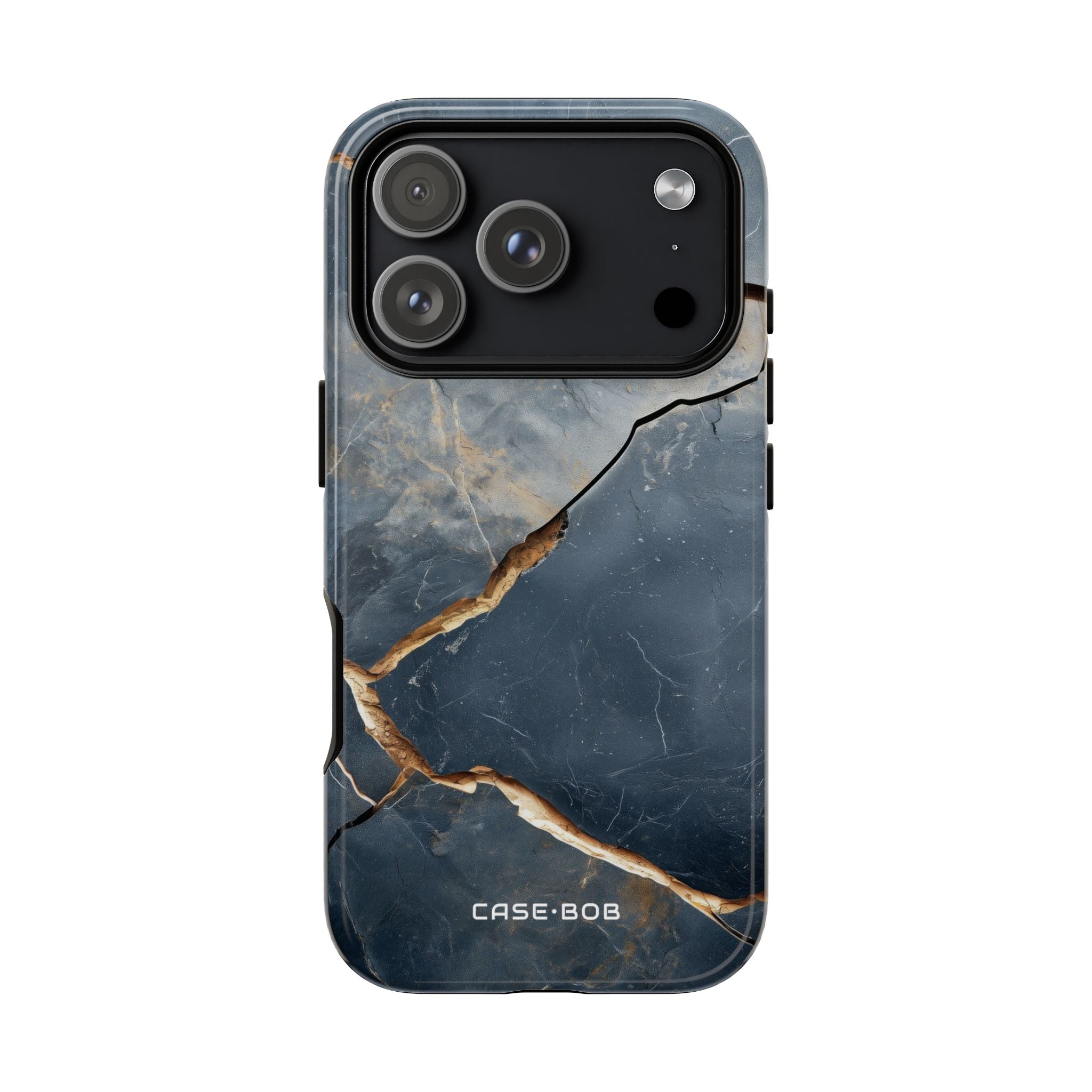 Jagged Vein Navy iPhone 17 Pro Case - Tough - CASE•BOB