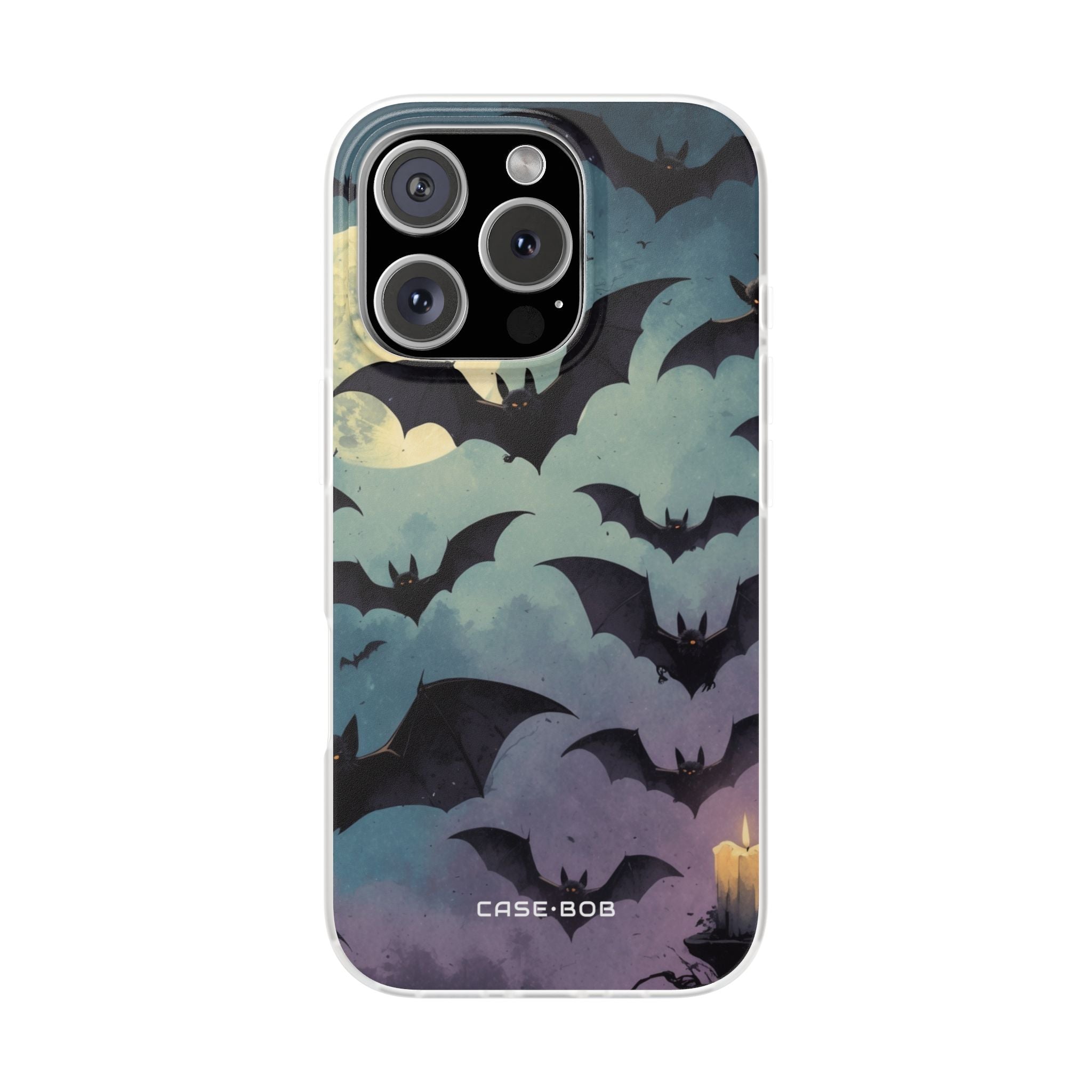 Leuchtender Fledermaus-Schwarm iPhone 16 Pro Case - Soft