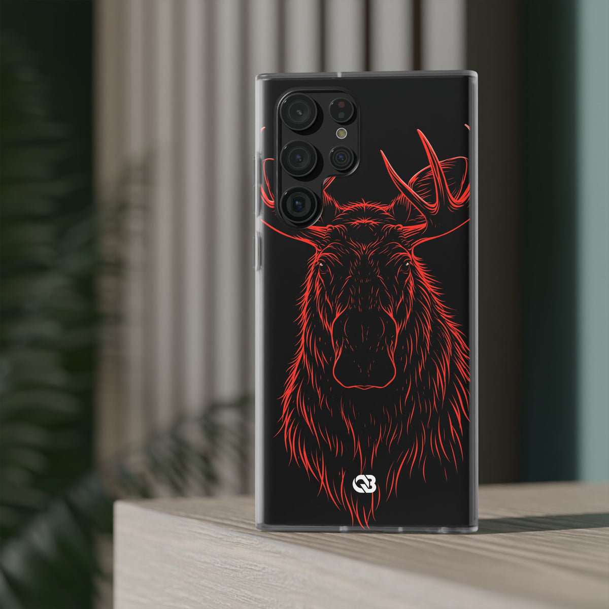 Crimson Horizon Moose · Lite Phone Case for Samsung · Black