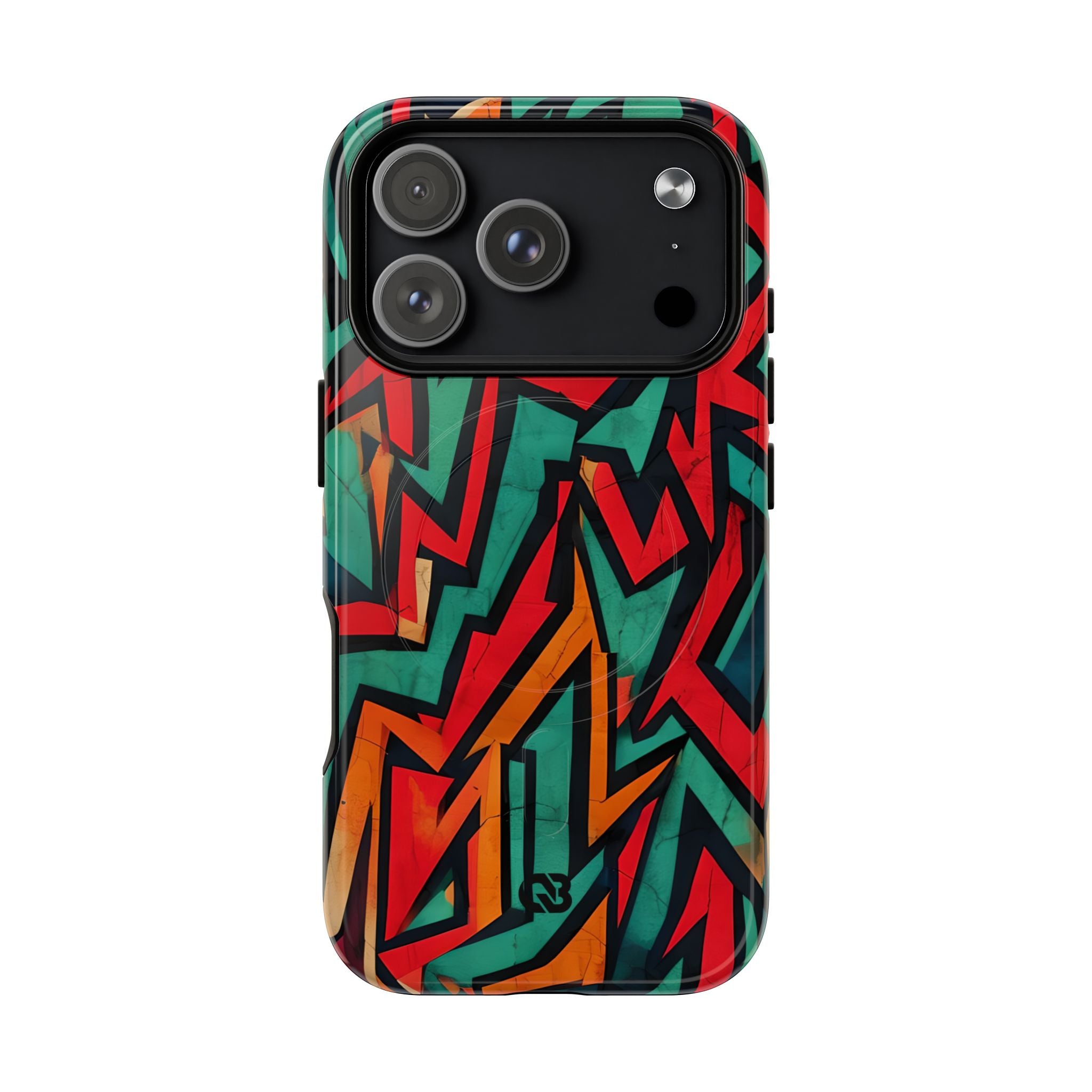 Jagged Teal Static · Tough+ Magsafe