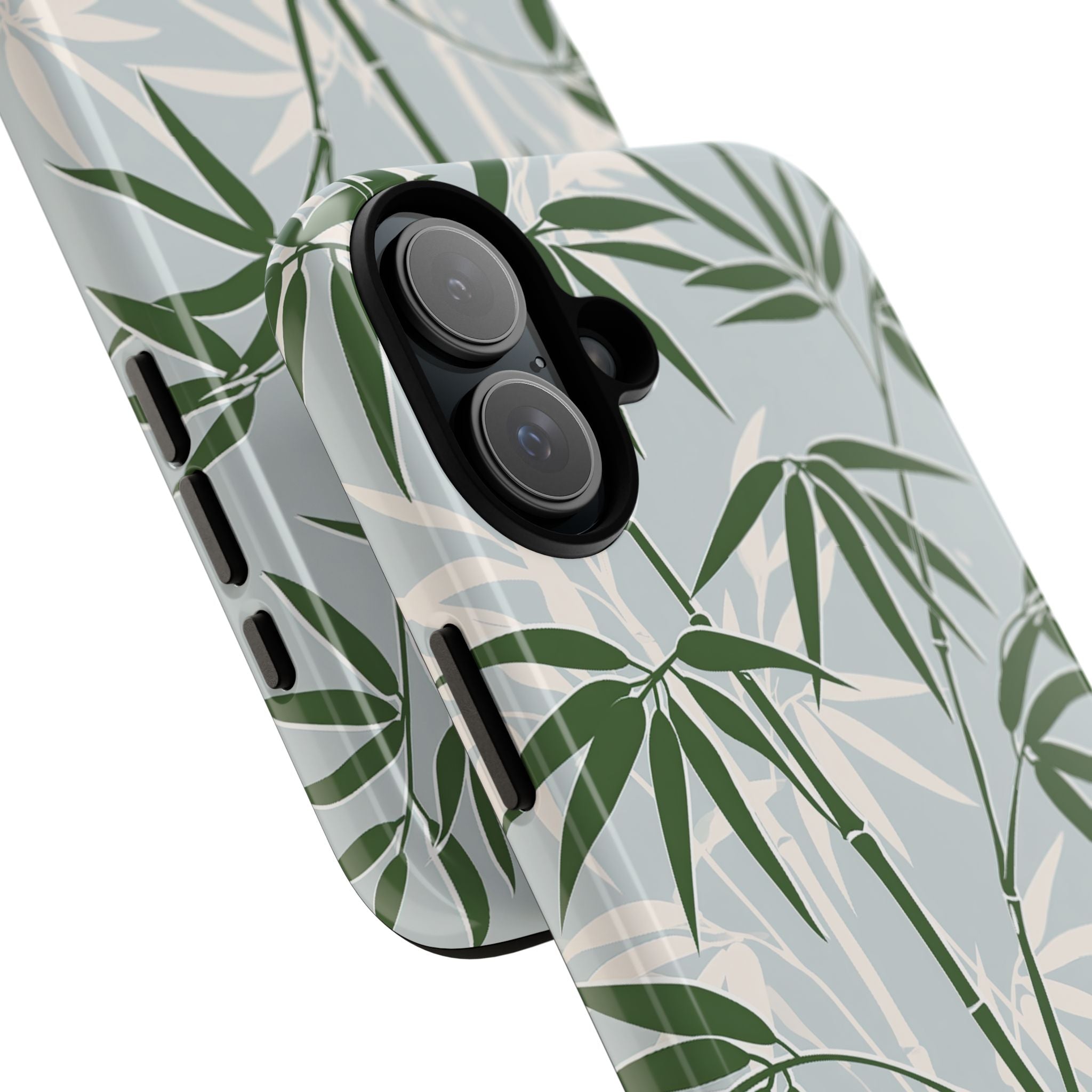 Green Tough Phone Case for iPhone - Kyoto Bamboo Canopy