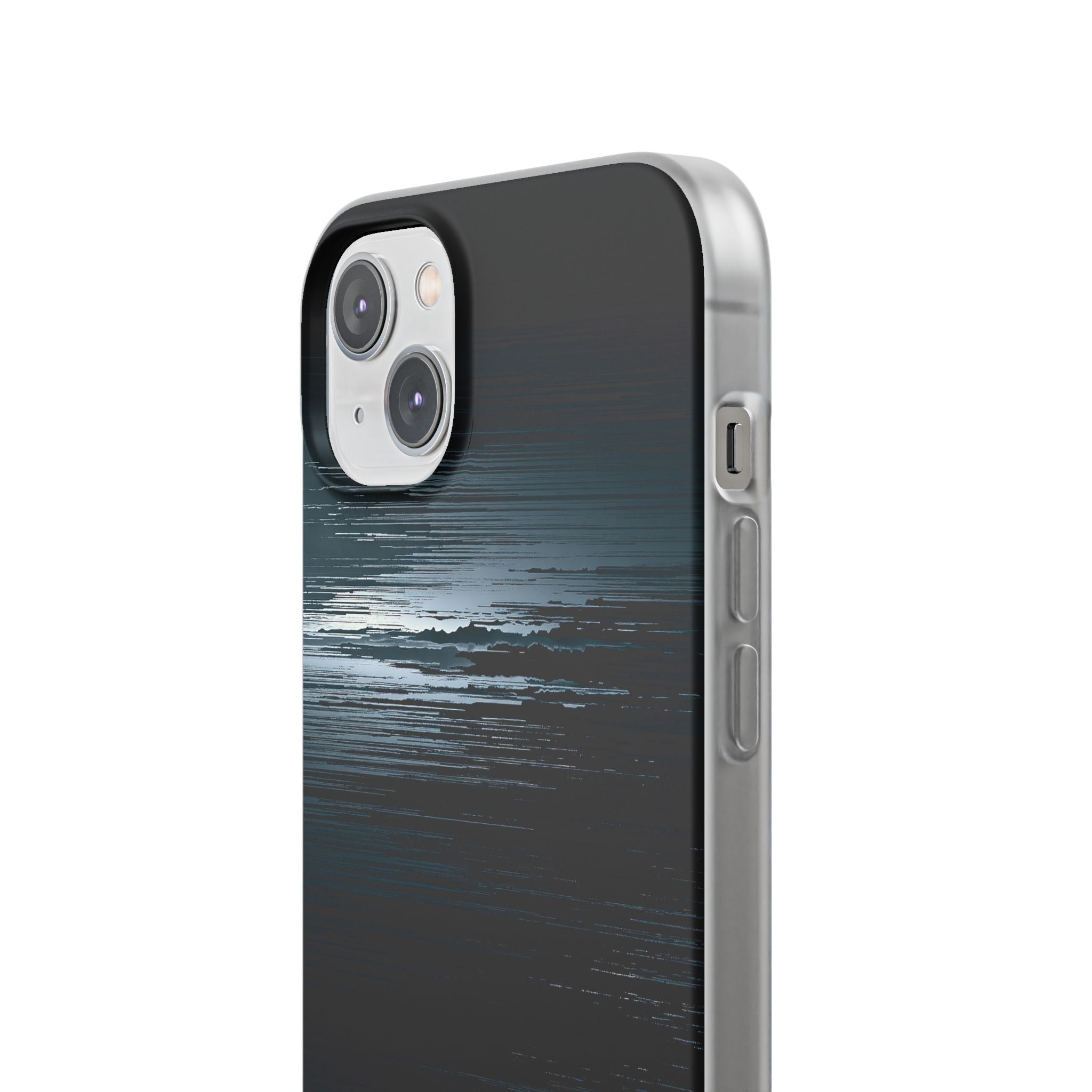 Black Lite Phone Case for iPhone - Frozen Signal Glitch