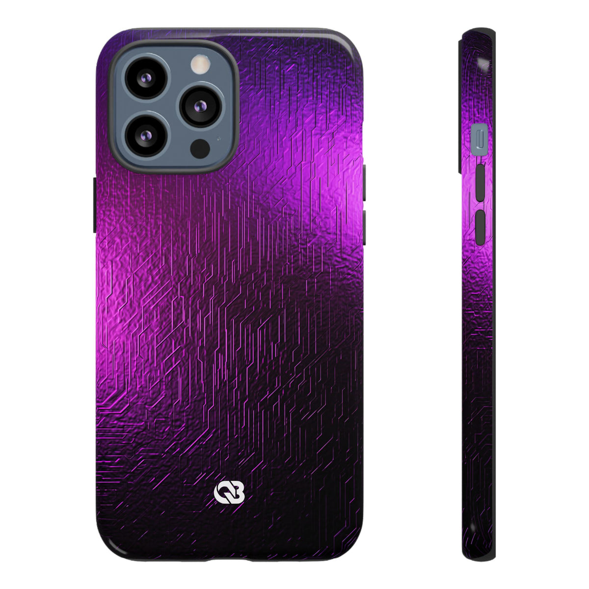 Violet Cyber Circuit · Tough Phone Case for iPhone · Purple