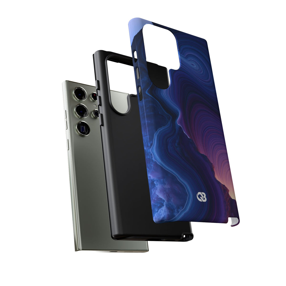 Radiant Strata · Tough Phone Case for Samsung · Blue