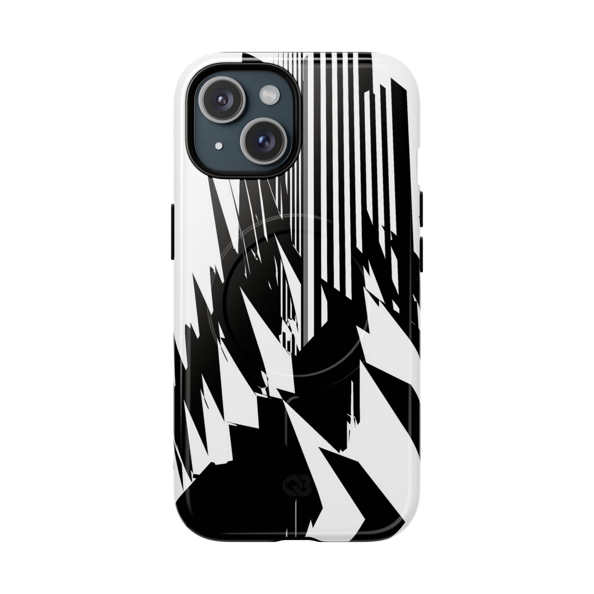 White Tough 2.0 Magsafe Phone Case for iPhone - Shattered Vector Spire