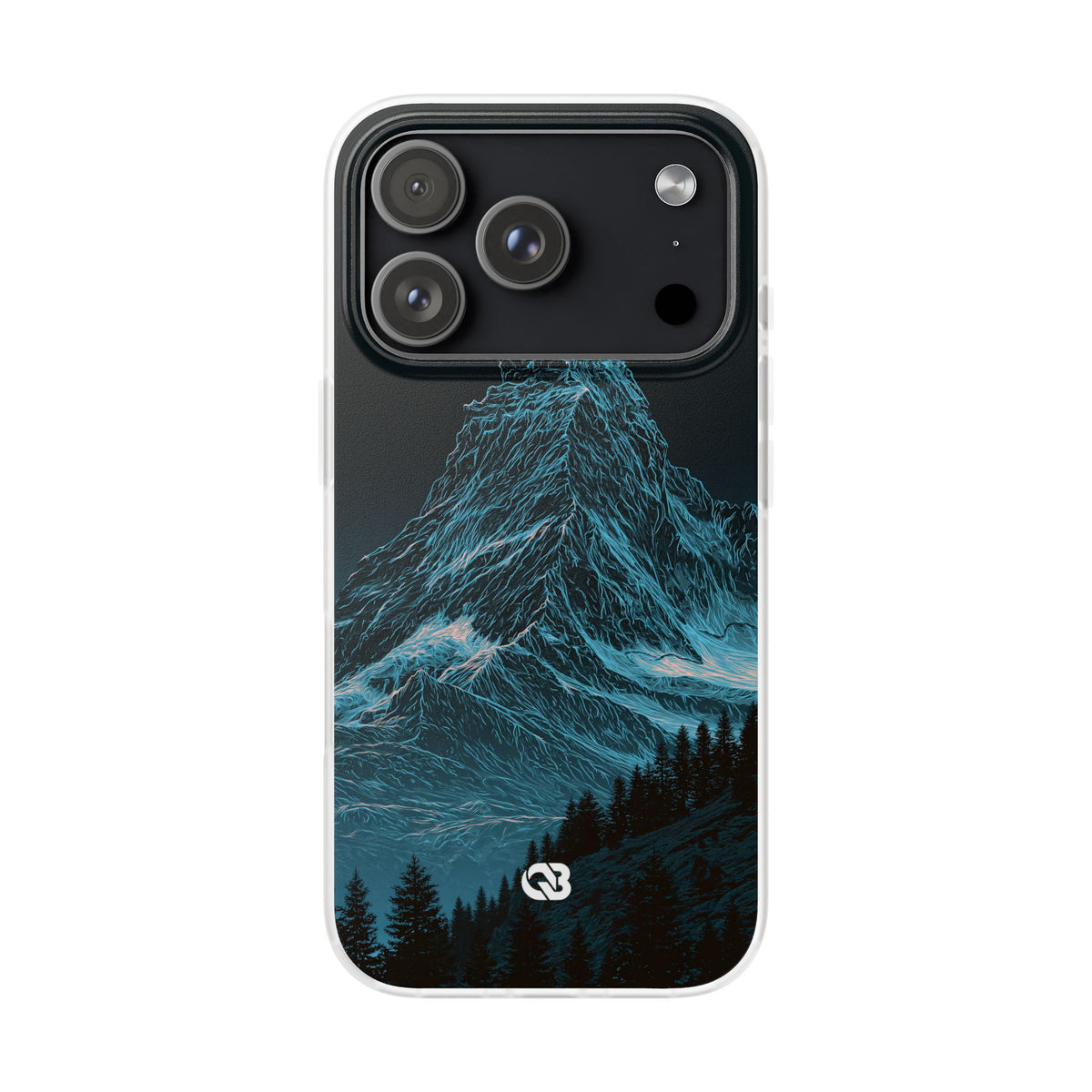 Glacial Alpine Peak · Lite Phone Case for iPhone · Blue