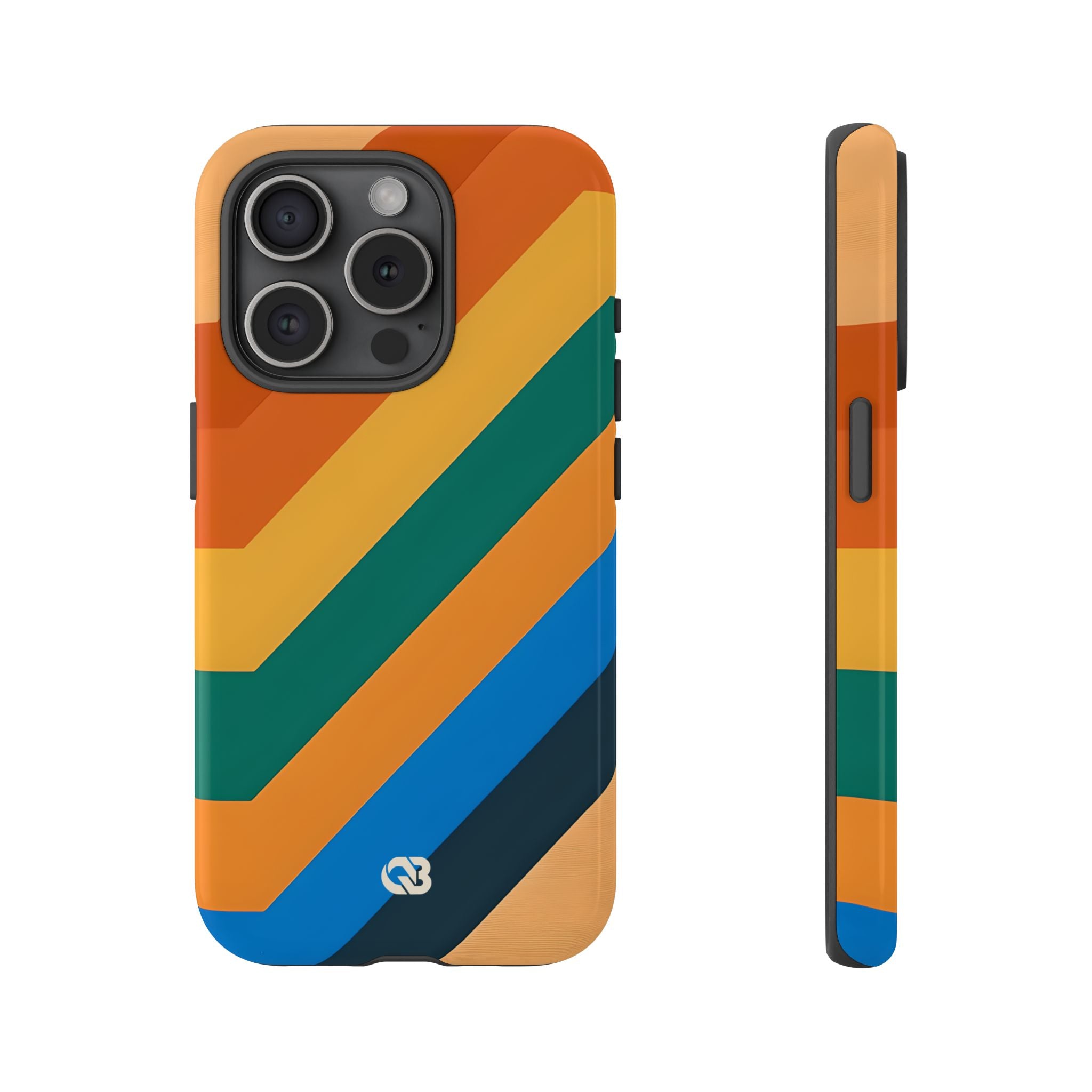 Retro Ridge Lines · Tough Hoesje voor iPhone